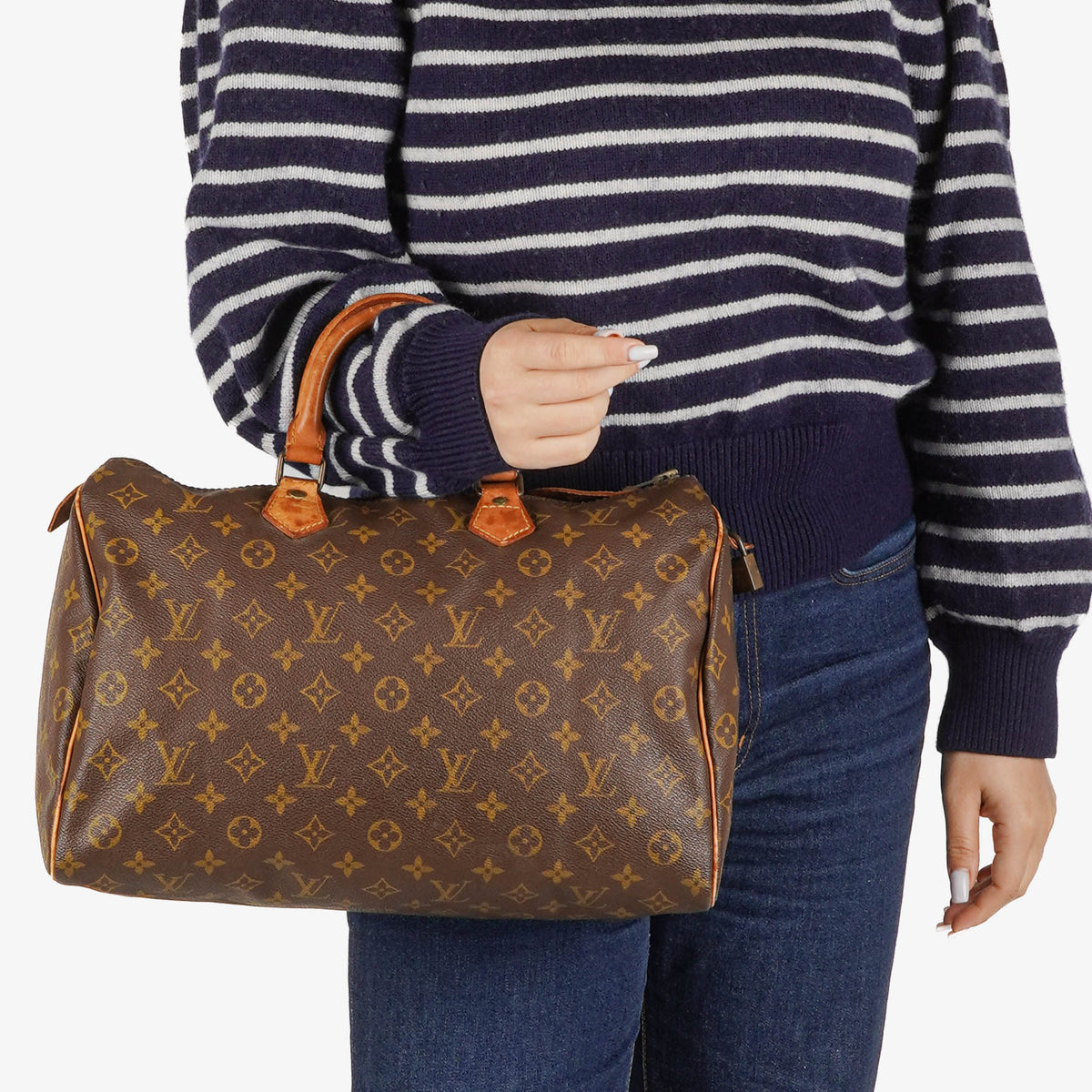 Louis Vuitton Speedy 35 Monogram Canvas Handbag