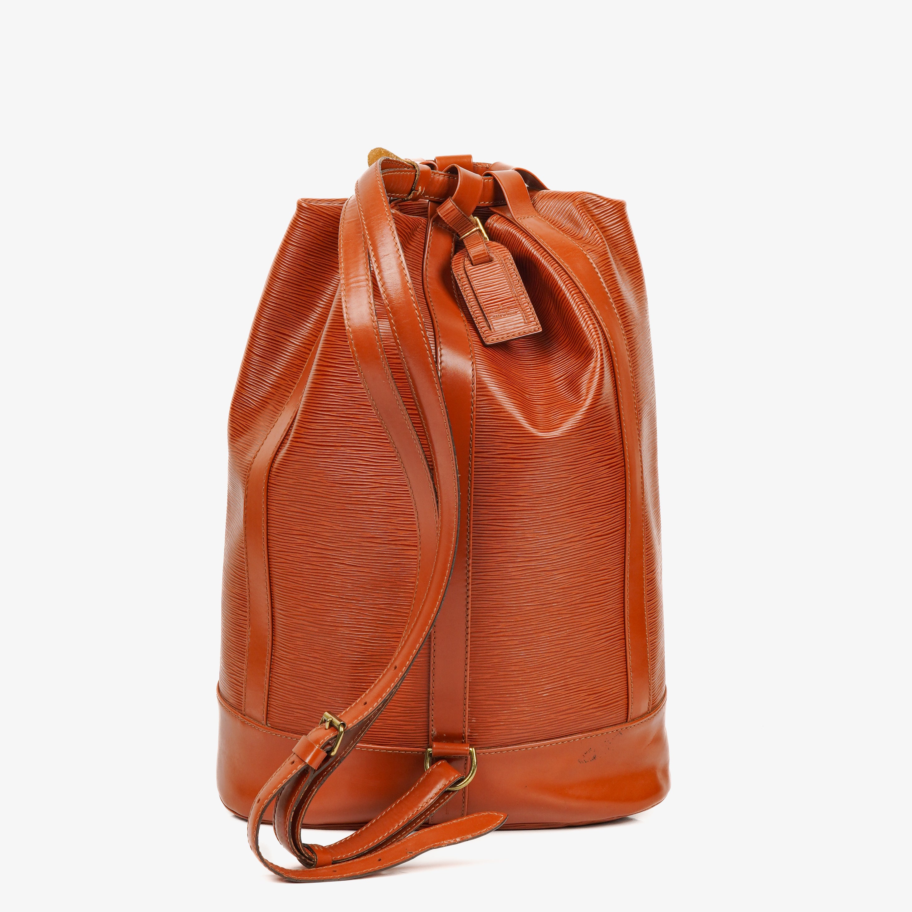 Louis Vuitton Randonnee GM EPI Leather Brown Backpack
