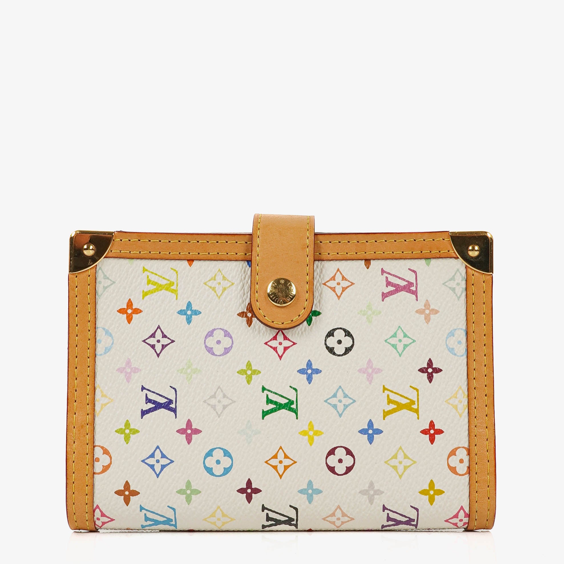 Louis Vuitton x Takashi Murakami White Monogram Multicolore Small Agenda/Notebook Cover