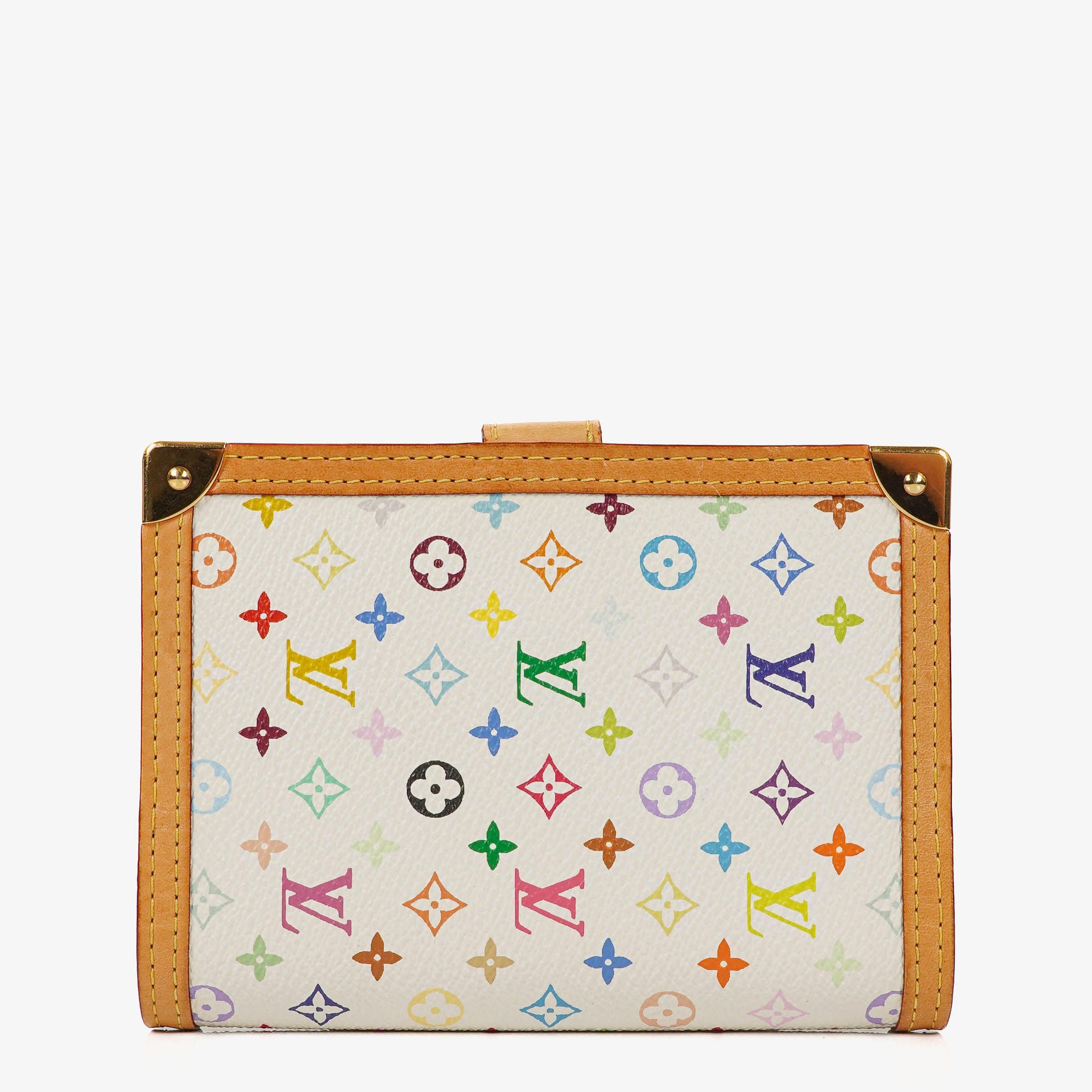 Louis Vuitton x Takashi Murakami White Monogram Multicolore Small Agenda/Notebook Cover