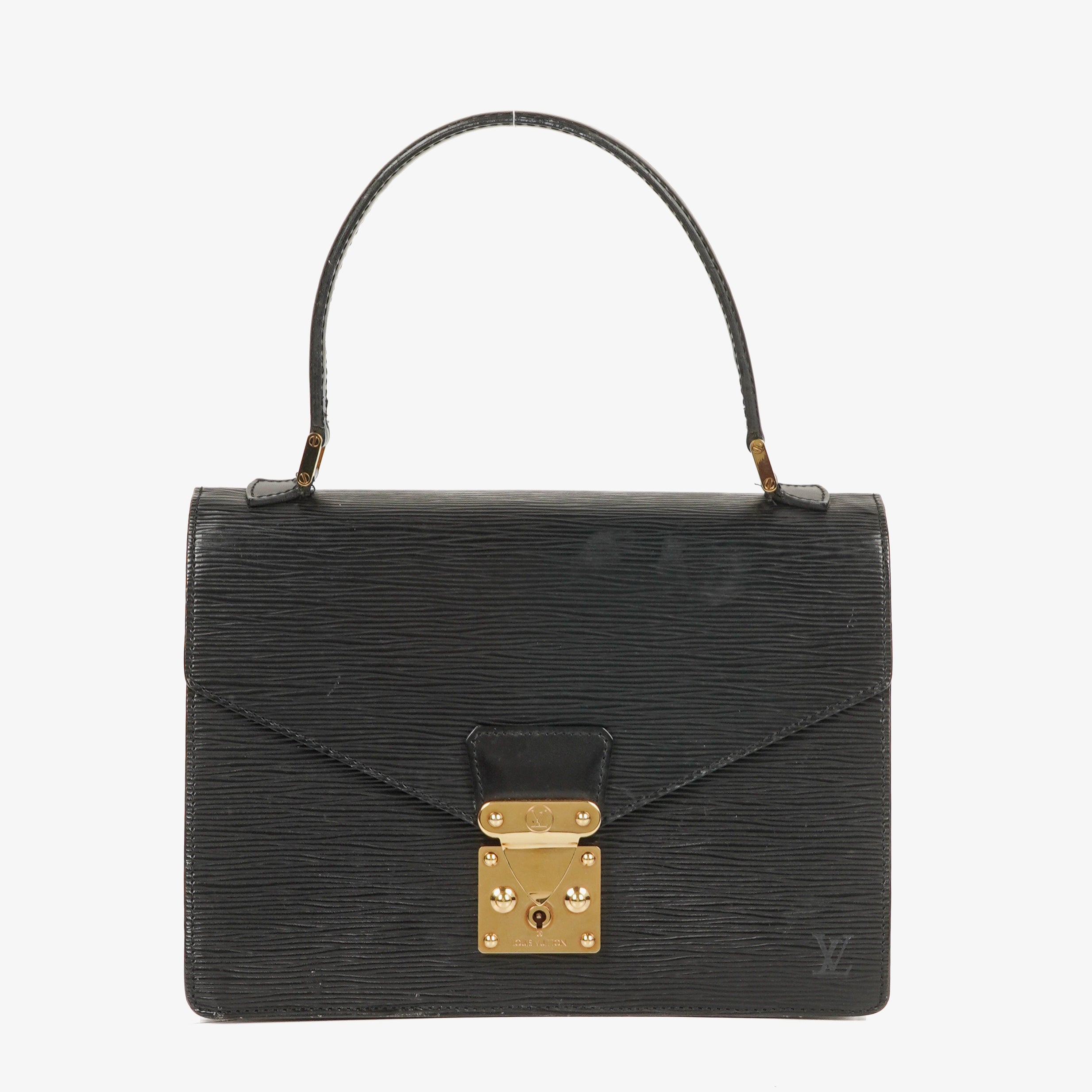 Louis Vuitton Concorde Black EPI Leather Bag
