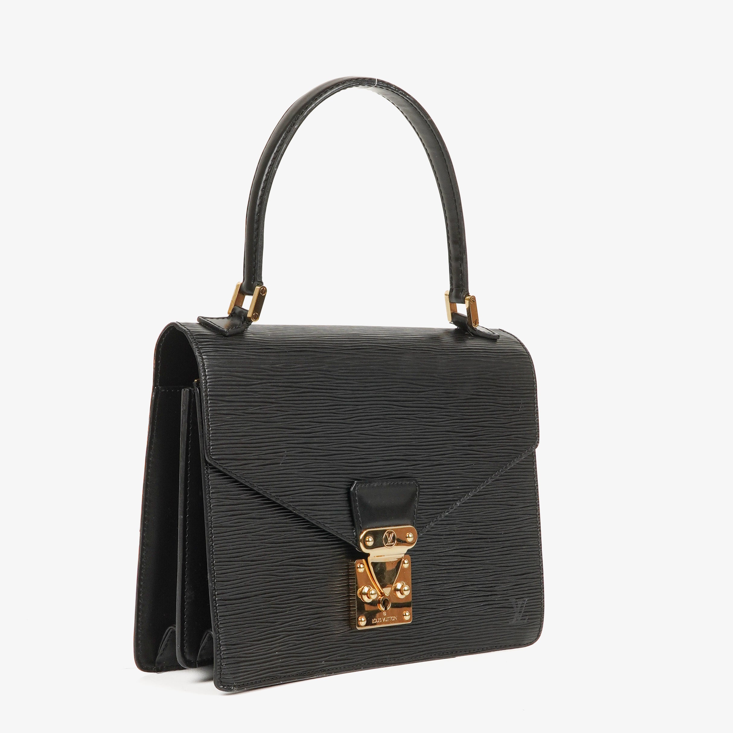 Louis Vuitton Concorde Black EPI Leather Bag