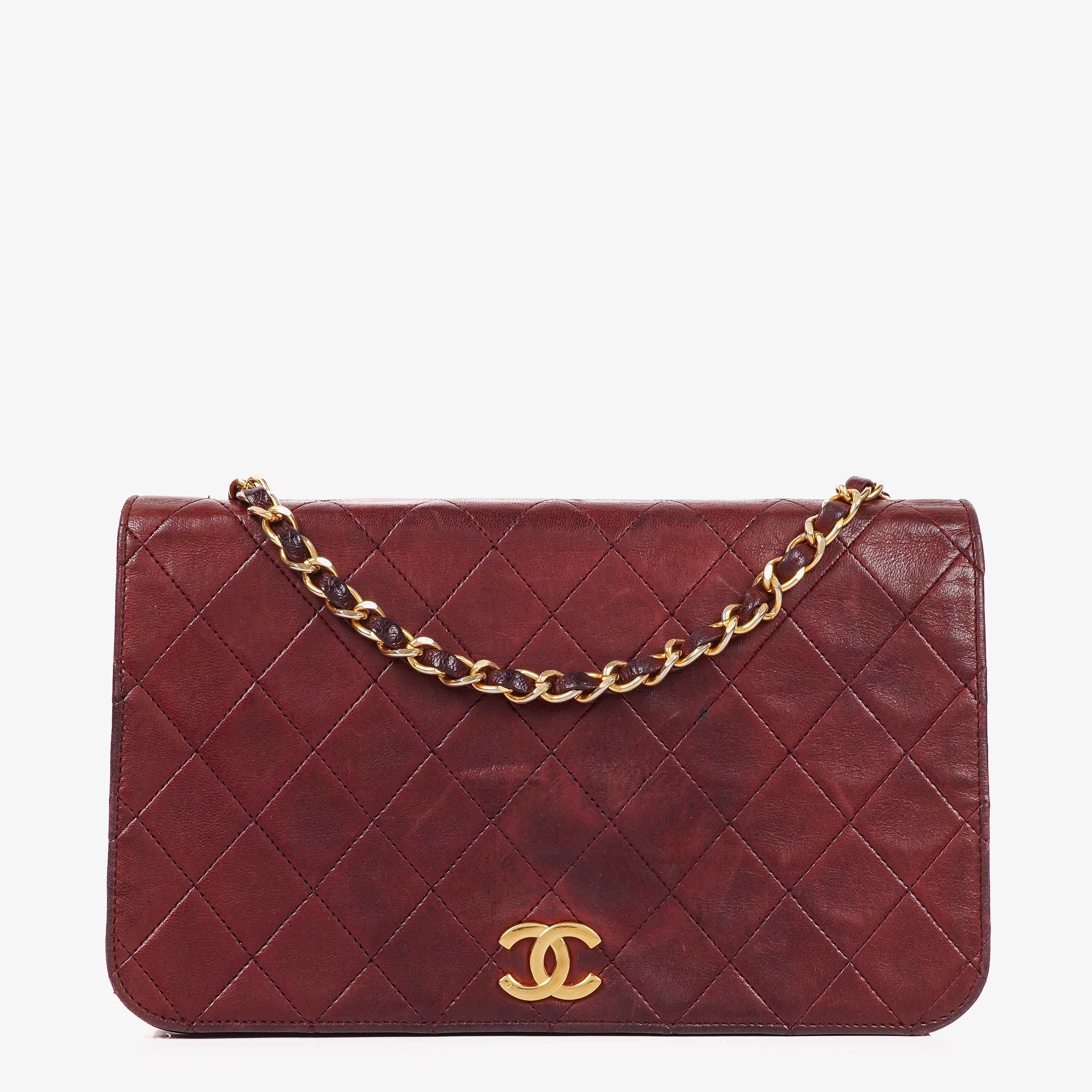 Chanel Classic Full Flap Bag Quilted Lambskin 24K Gold-Plated Hardware