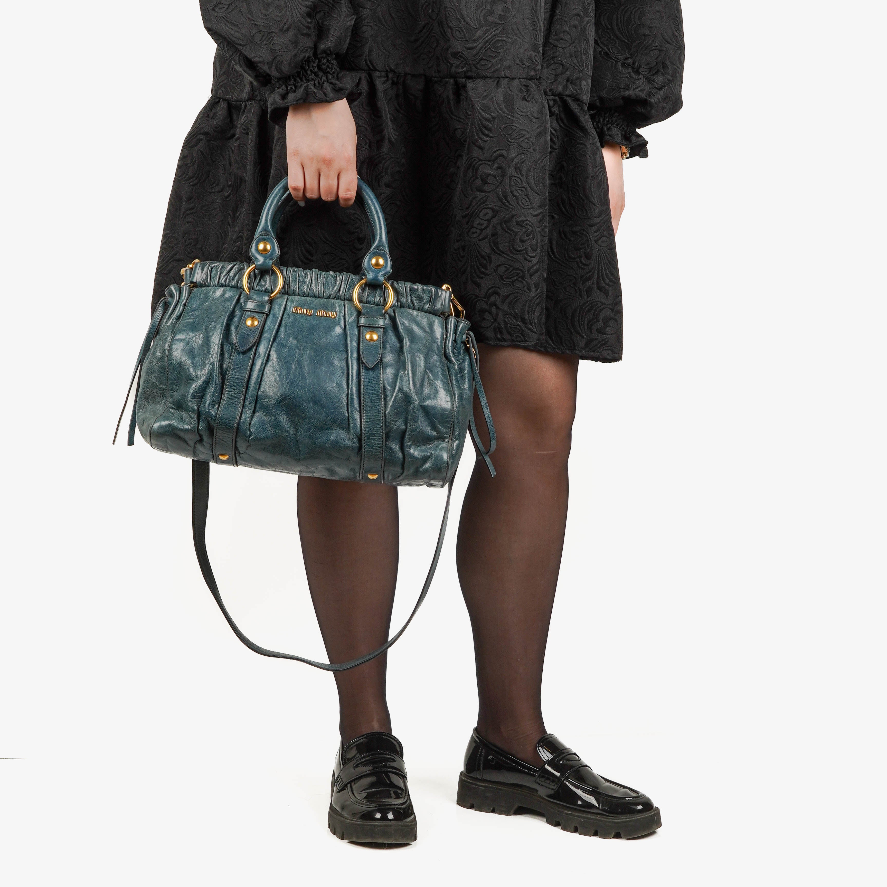 Borsa a mano Miu Miu Vitello Lux