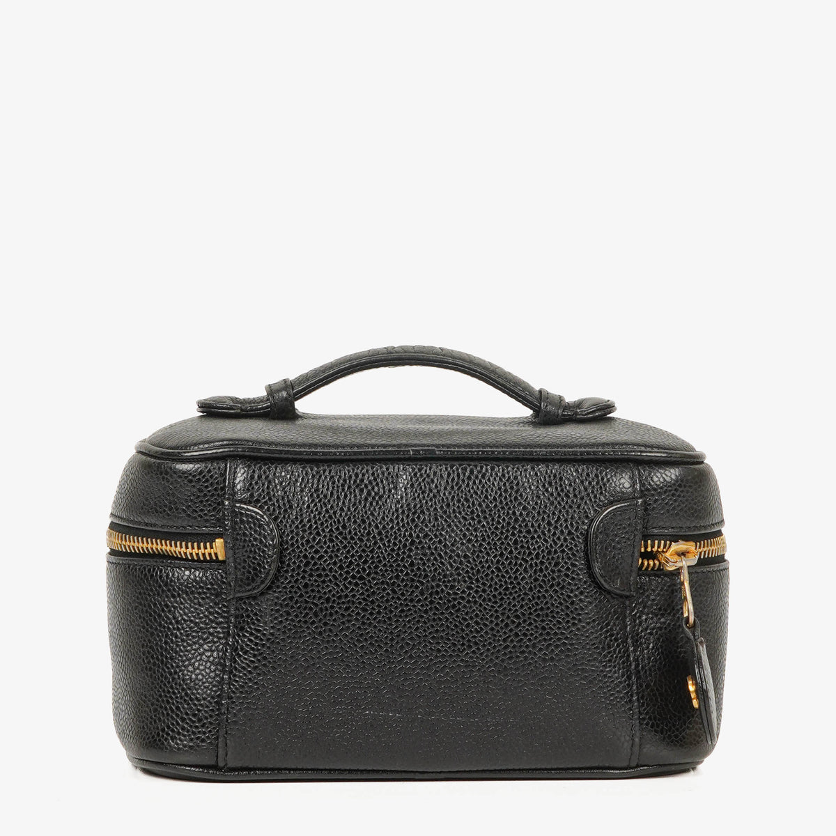 Chanel Black Caviar Leather Vanity Case