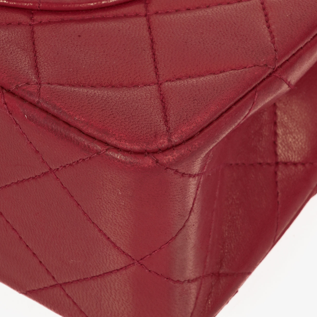 Chanel Small Classic Double Flap Bag Red Quilted Lambskin With 24K Gold-Plated Hardware