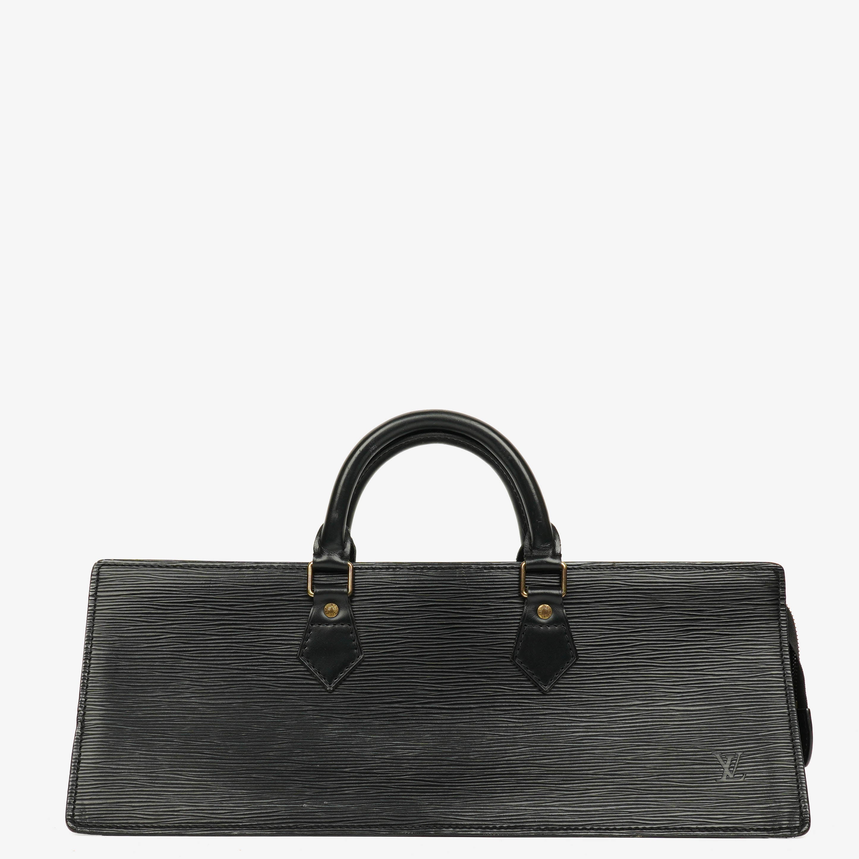 Louis Vuitton Black EPI Leather Sac Triangle Bag
