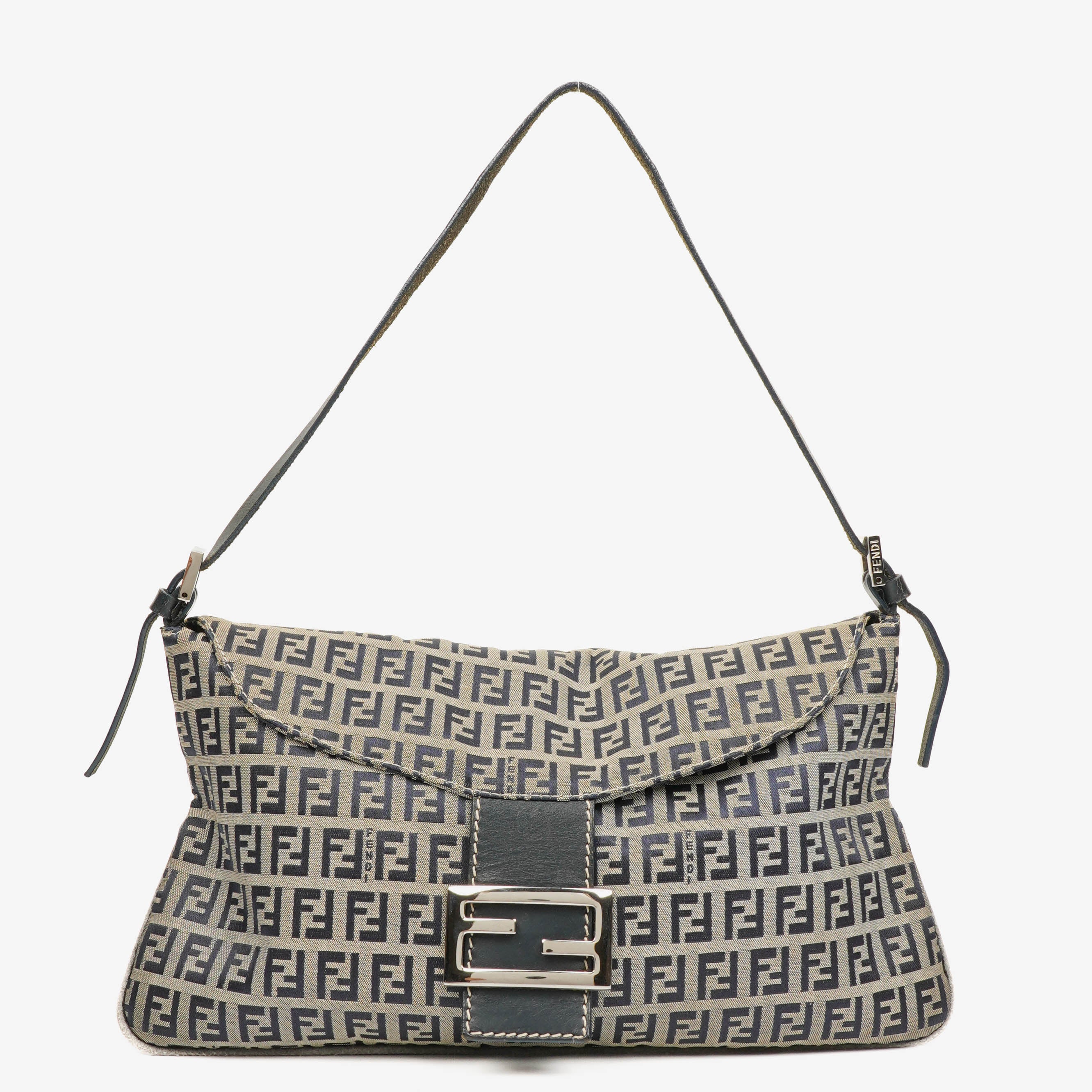 Fendi Zuccino Navy/Grey Handbag