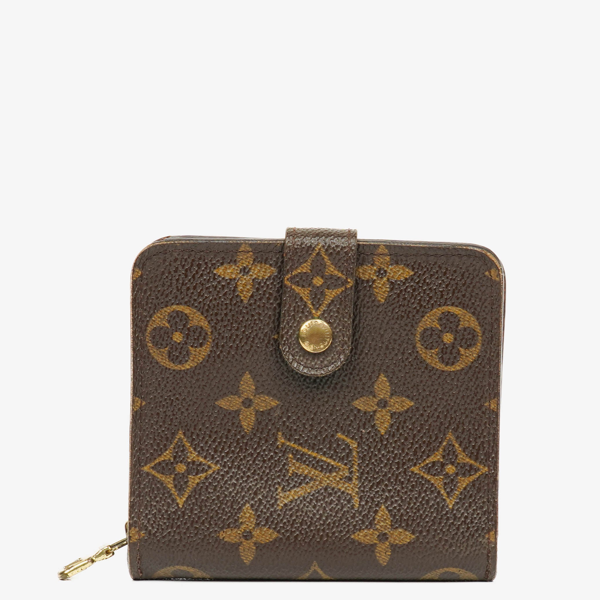 Louis Vuitton Monogram Canvas Compact Zip Wallet 