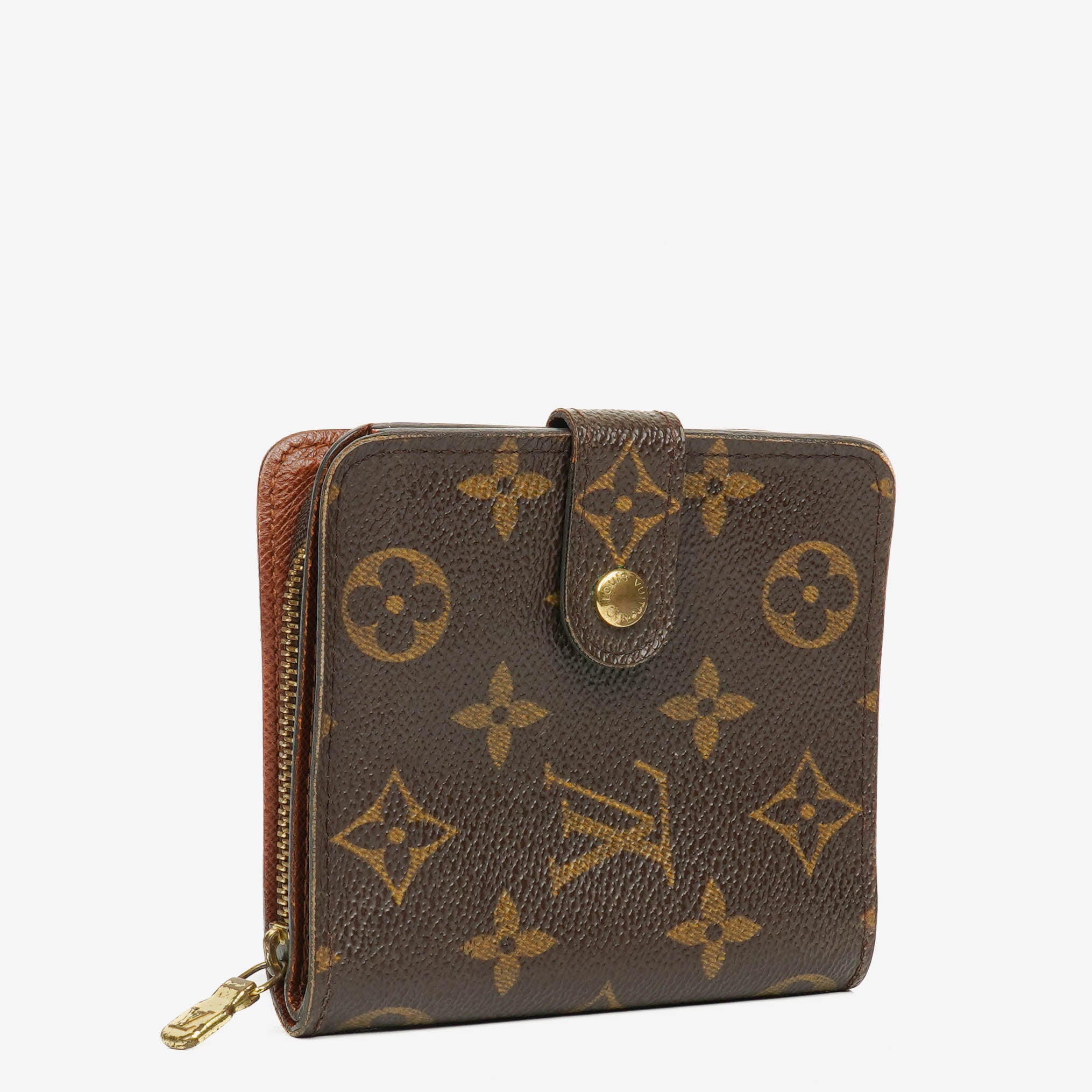 Louis Vuitton Monogram Canvas Compact Zip Wallet 
