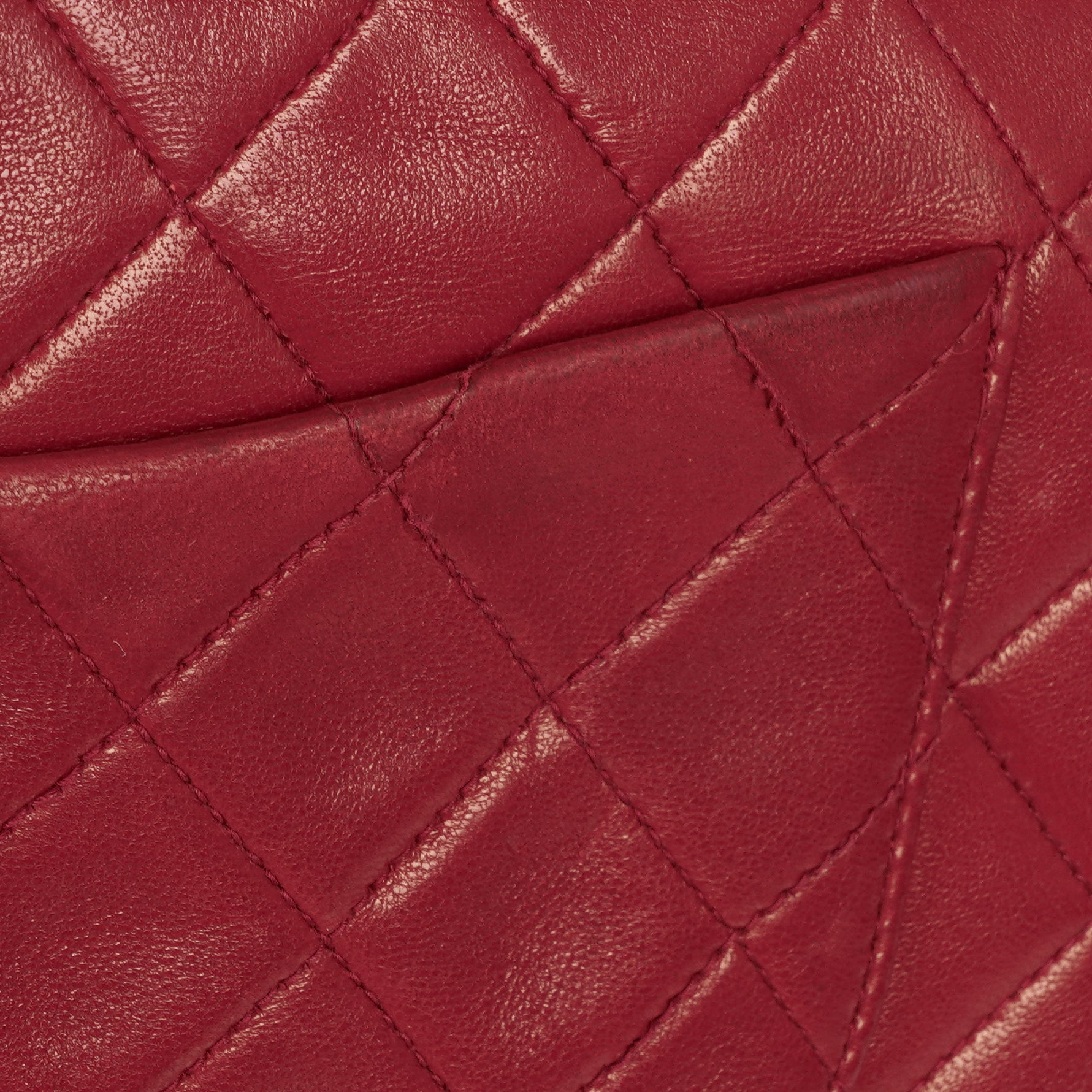 Chanel Small Classic Double Flap Bag Red Quilted Lambskin With 24K Gold-Plated Hardware