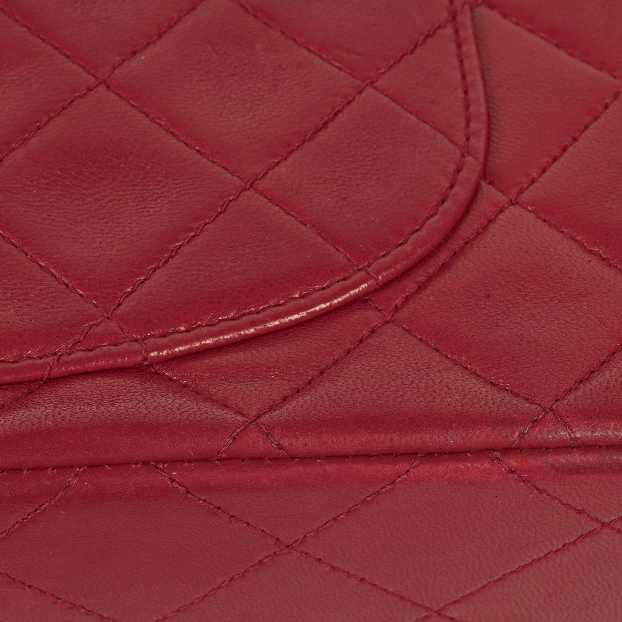 Chanel Small Classic Double Flap Bag Red Quilted Lambskin With 24K Gold-Plated Hardware