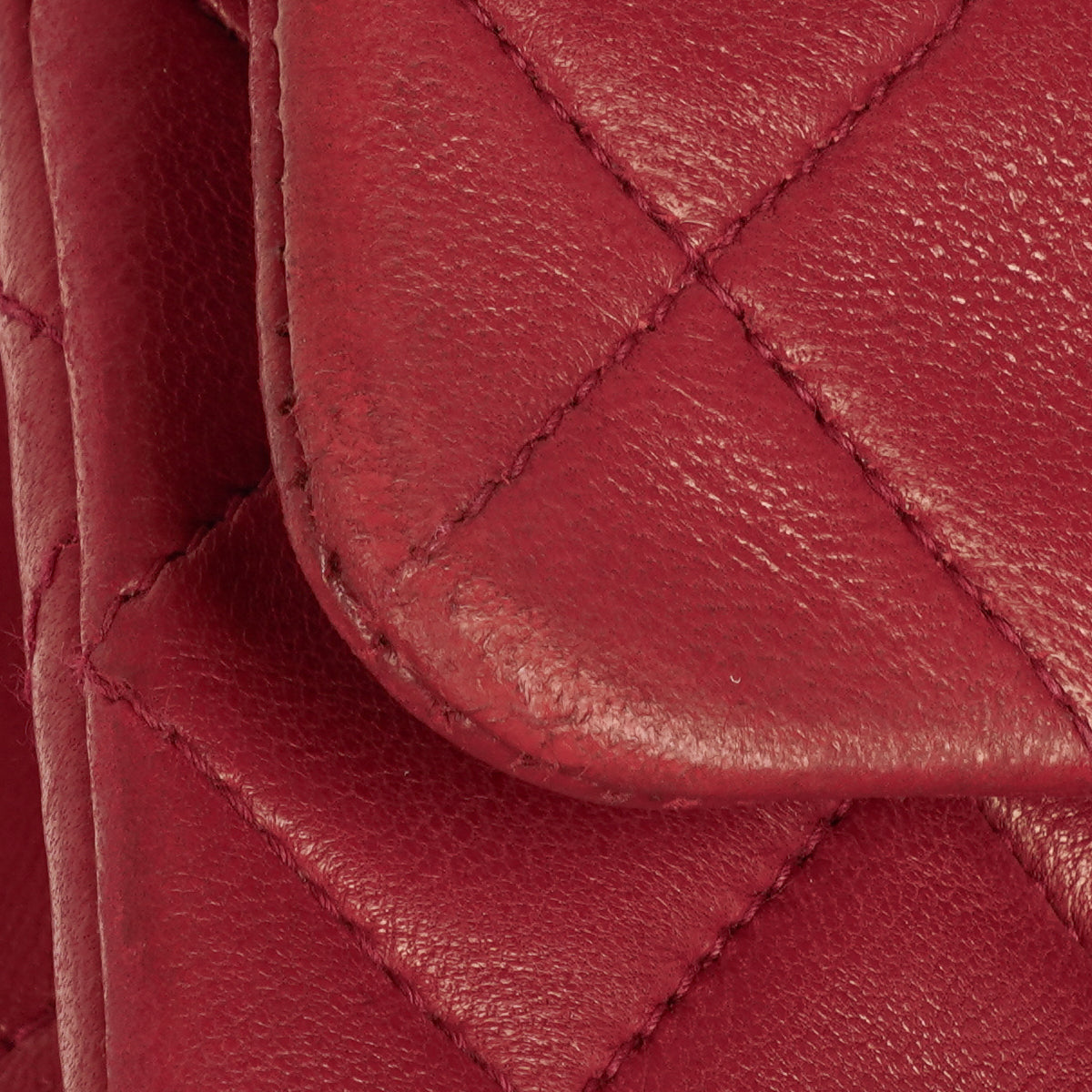 Chanel Small Classic Double Flap Bag Red Quilted Lambskin With 24K Gold-Plated Hardware