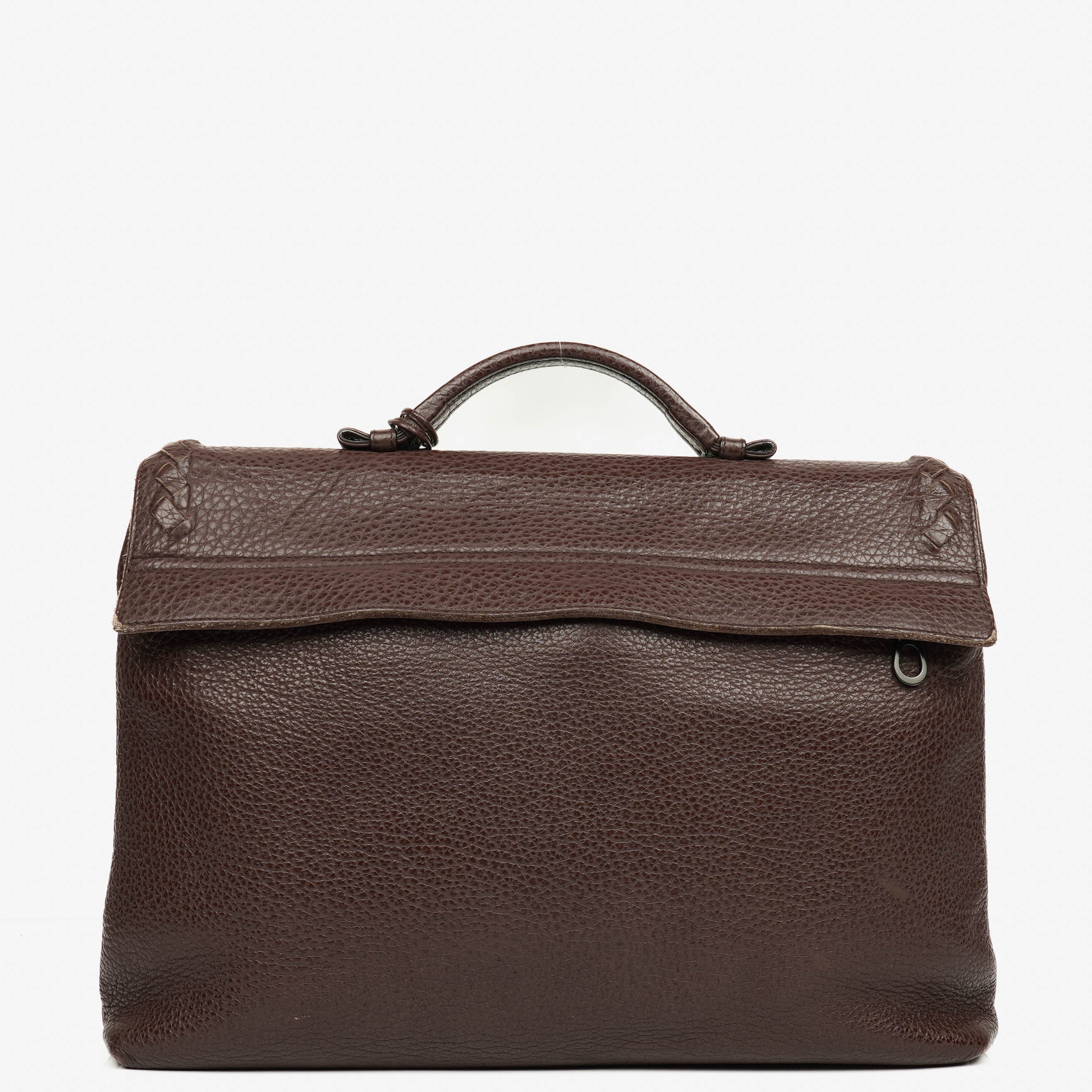 Bottega Veneta Grained Leather Briefcase Bag