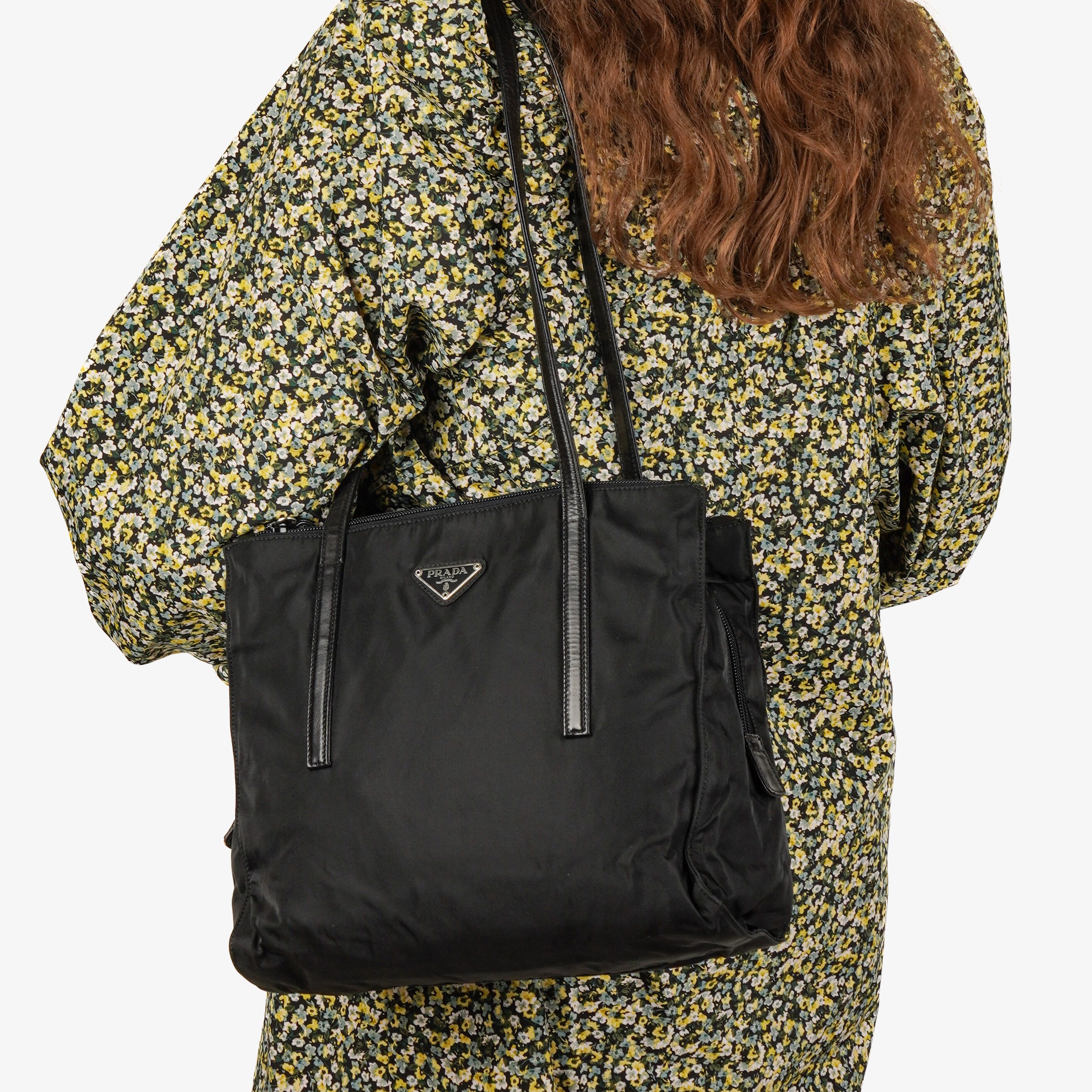 Prada Tessuto Trend Nero Shoulder Bag