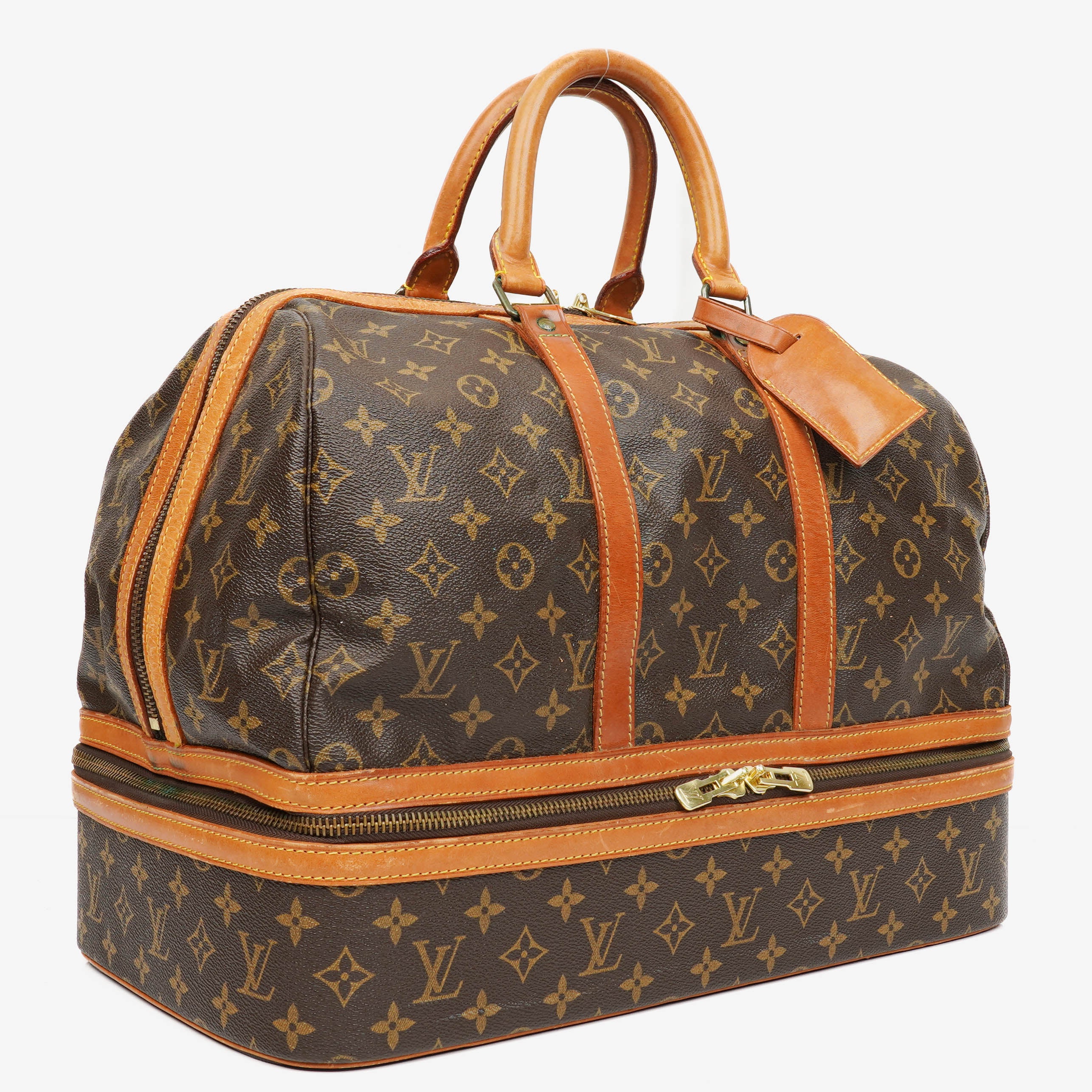 Louis Vuitton Sac Sport Monogram Canvas Boston Travel Bag
