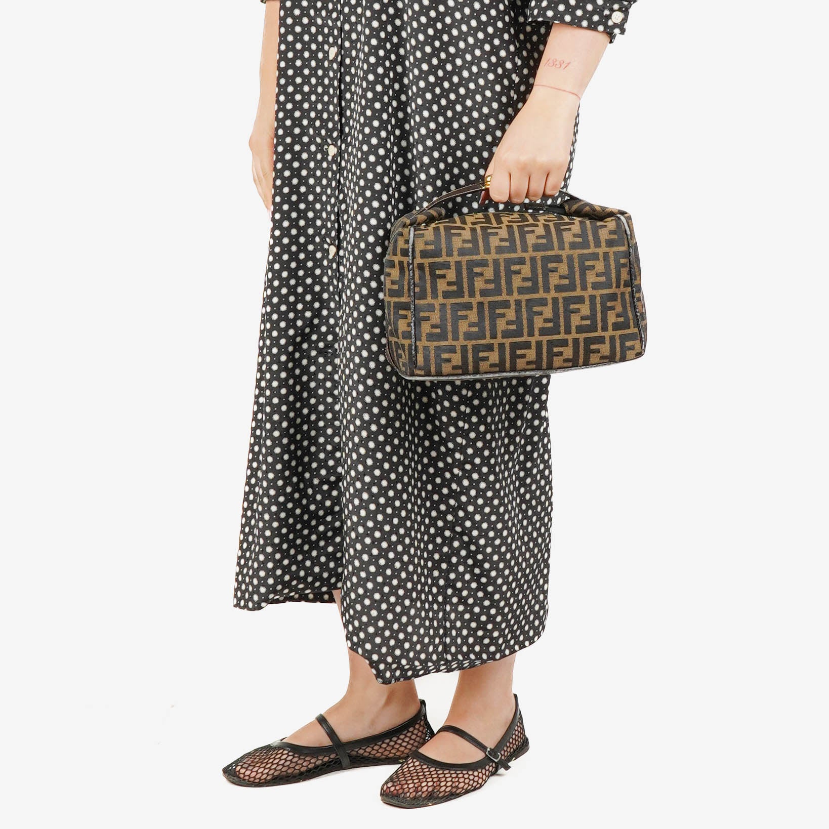Fendi Zucca Vanity Handbag