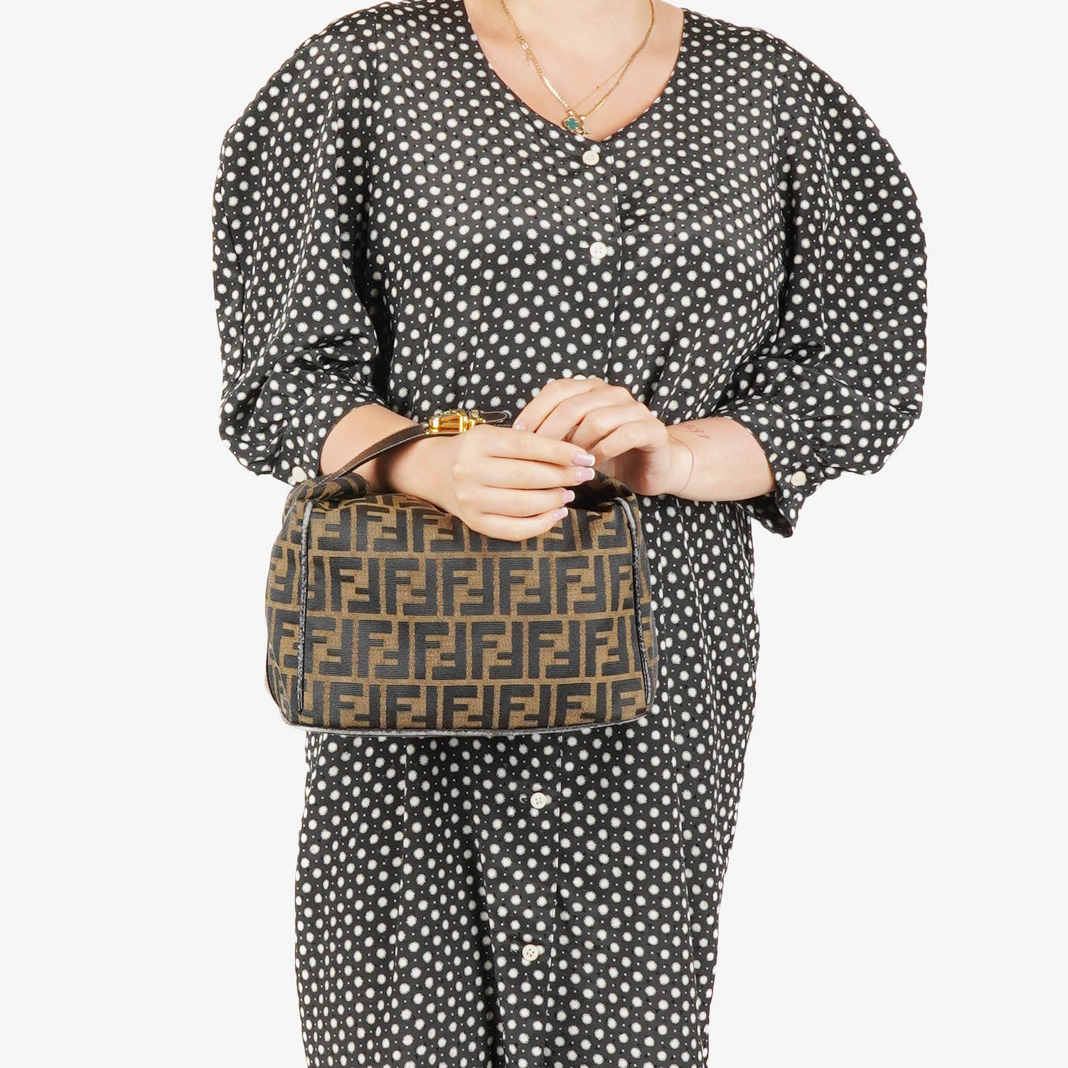 Fendi Zucca Vanity Handbag