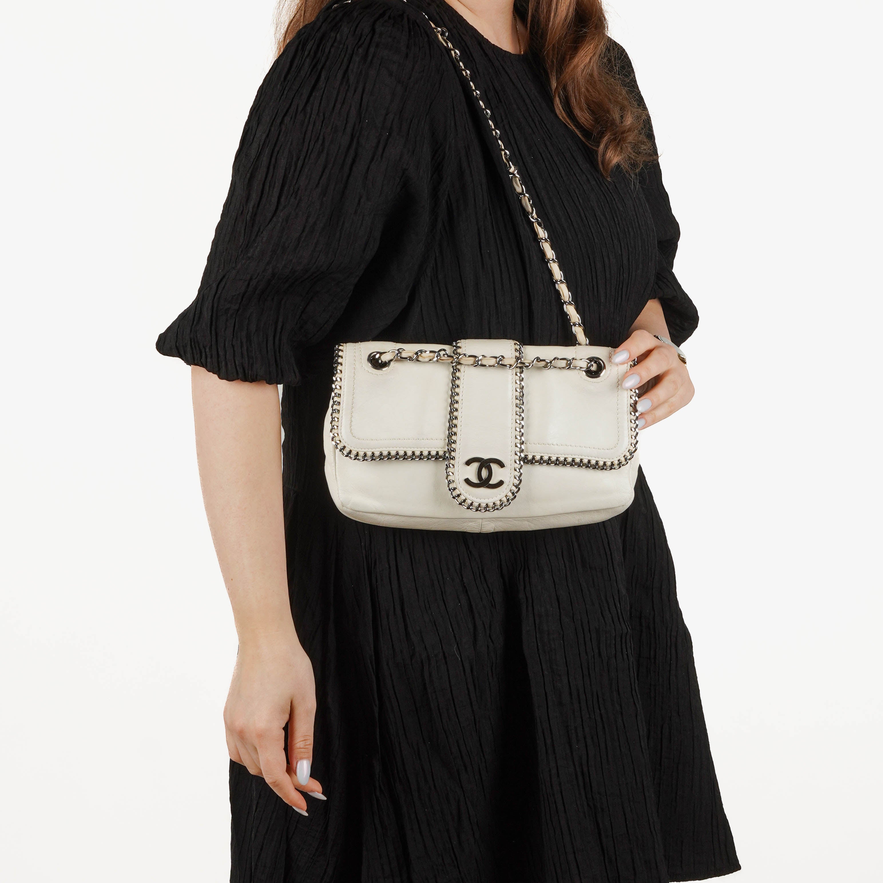 Chanel Madison Lammleder Flap Tasche