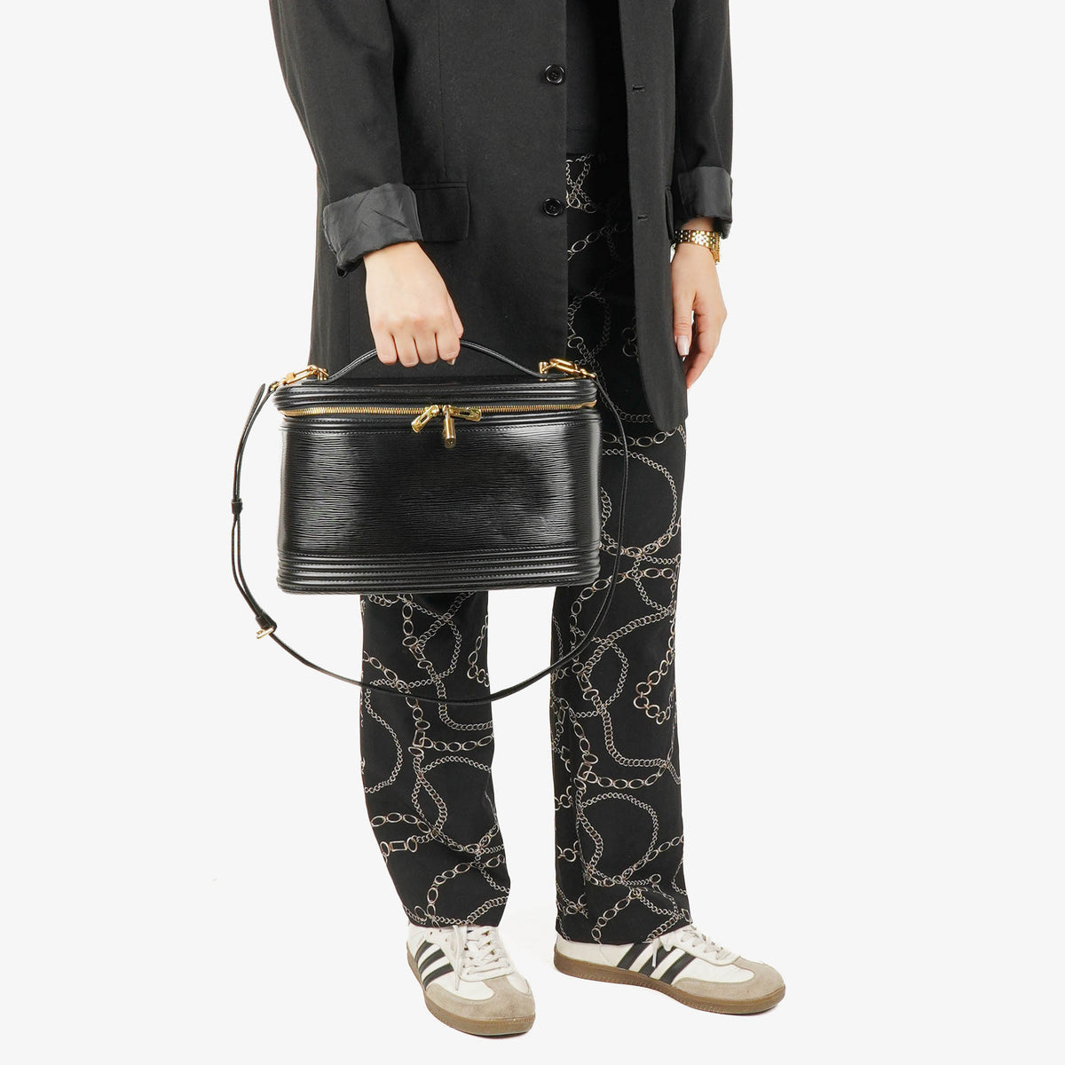 Louis Vuitton Nice Black EPI Leather Vanity Case