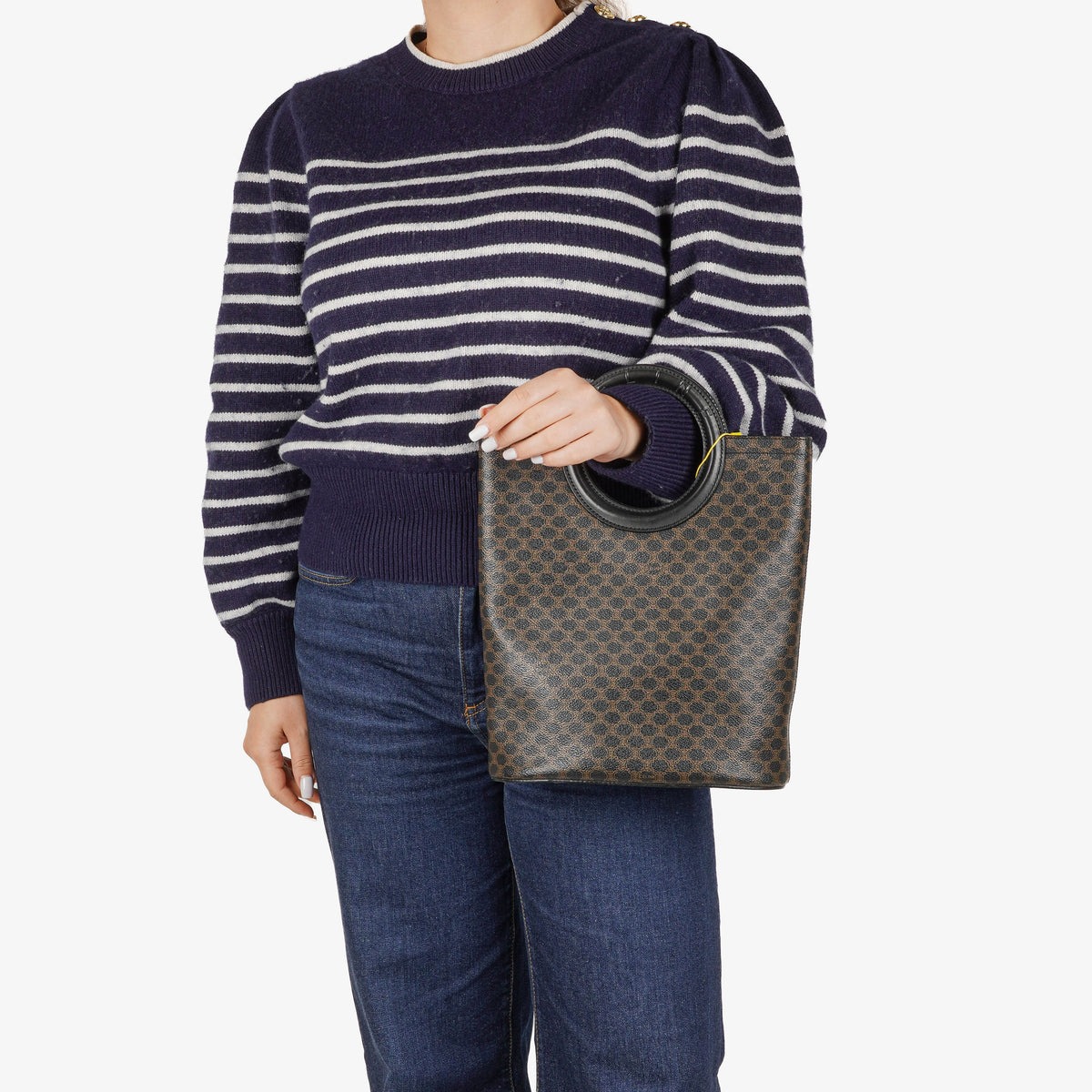 Celine Macadam Top Handle Tote Bag