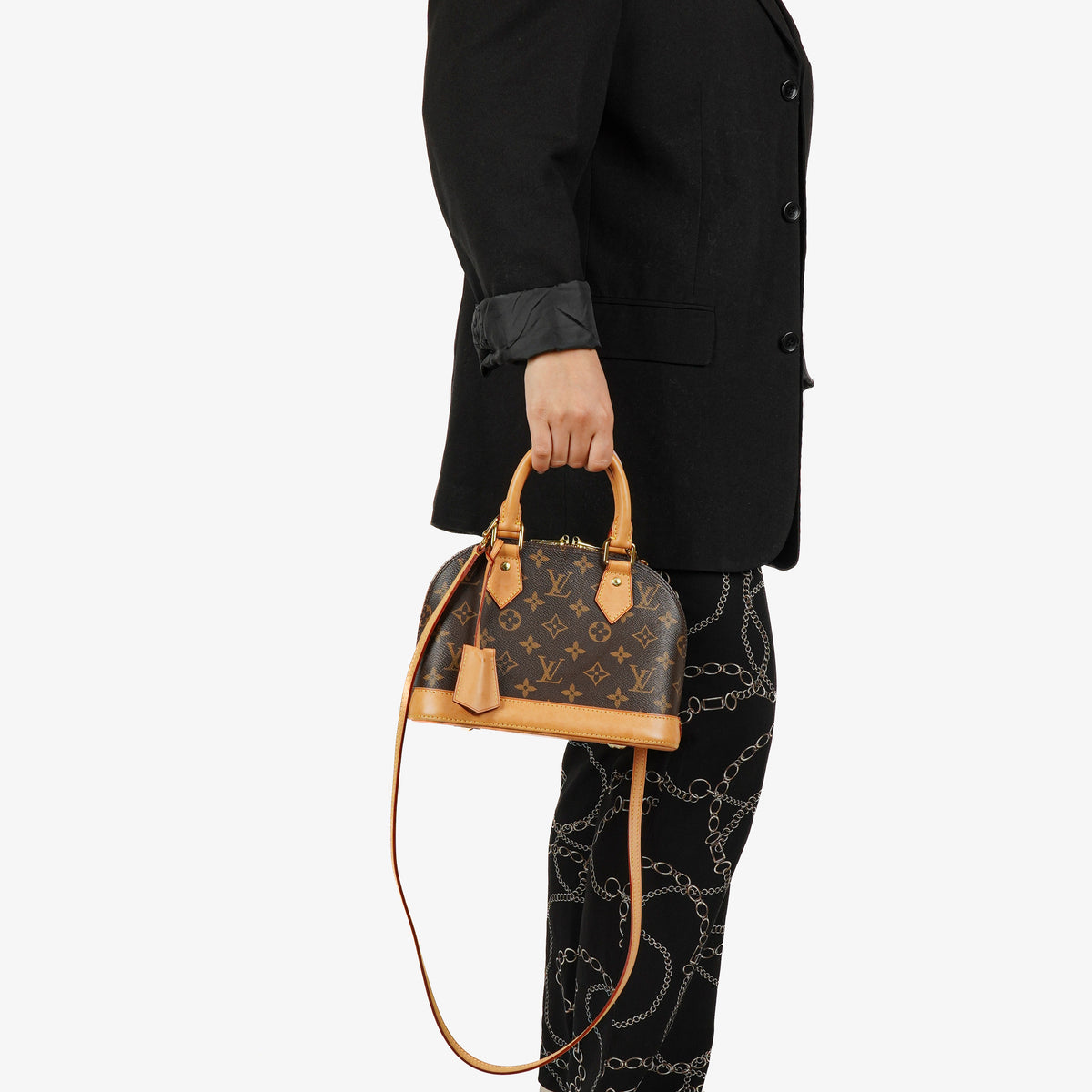 Louis Vuitton Alma BB Monogram Canvas Handbag