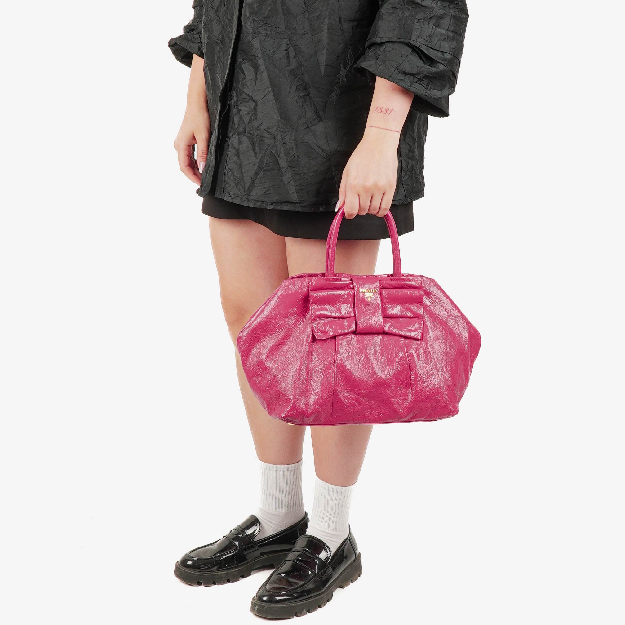 Prada Vernice Fiocco Fuxia Bag