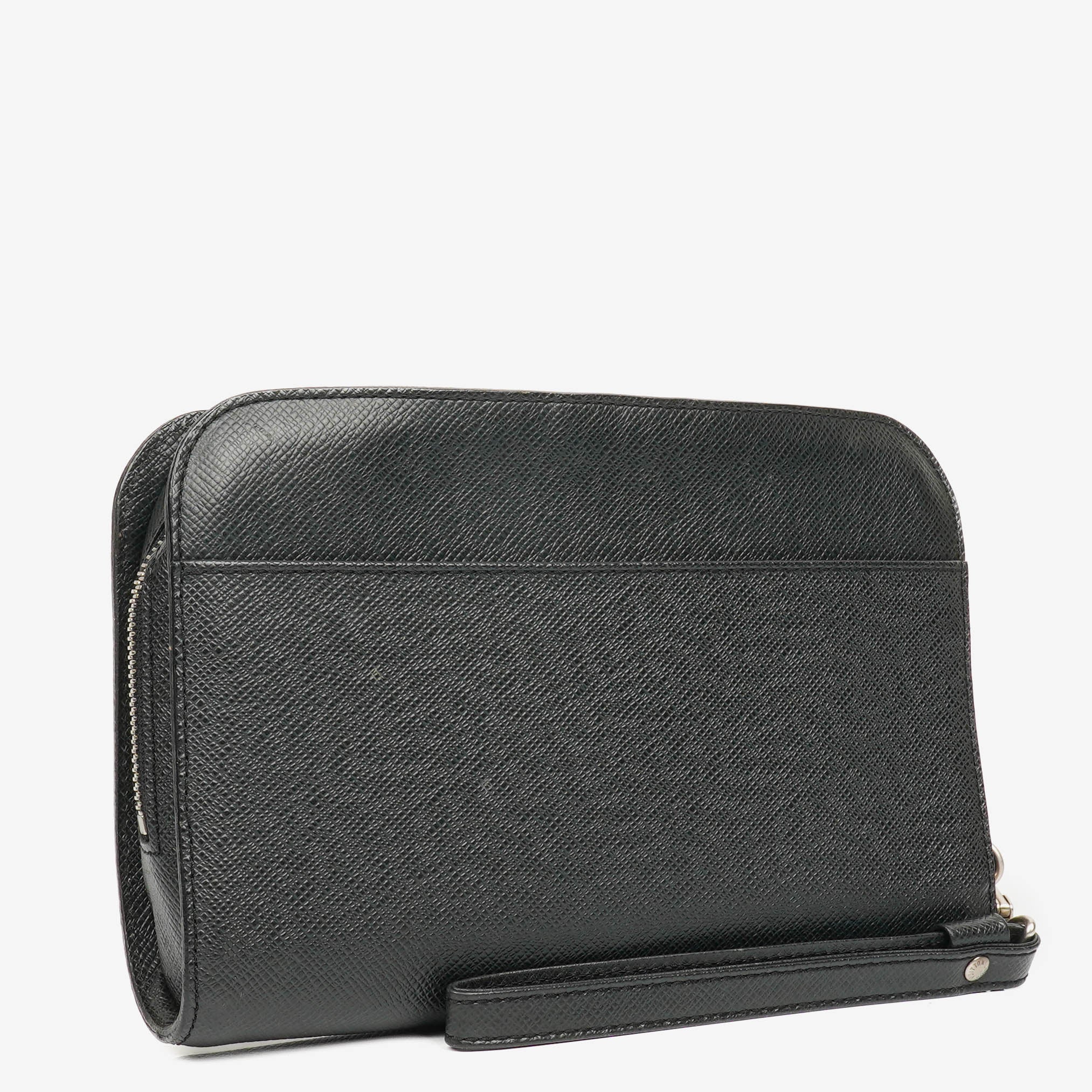 Louis Vuitton Taiga Baikal Grey Clutch Bag