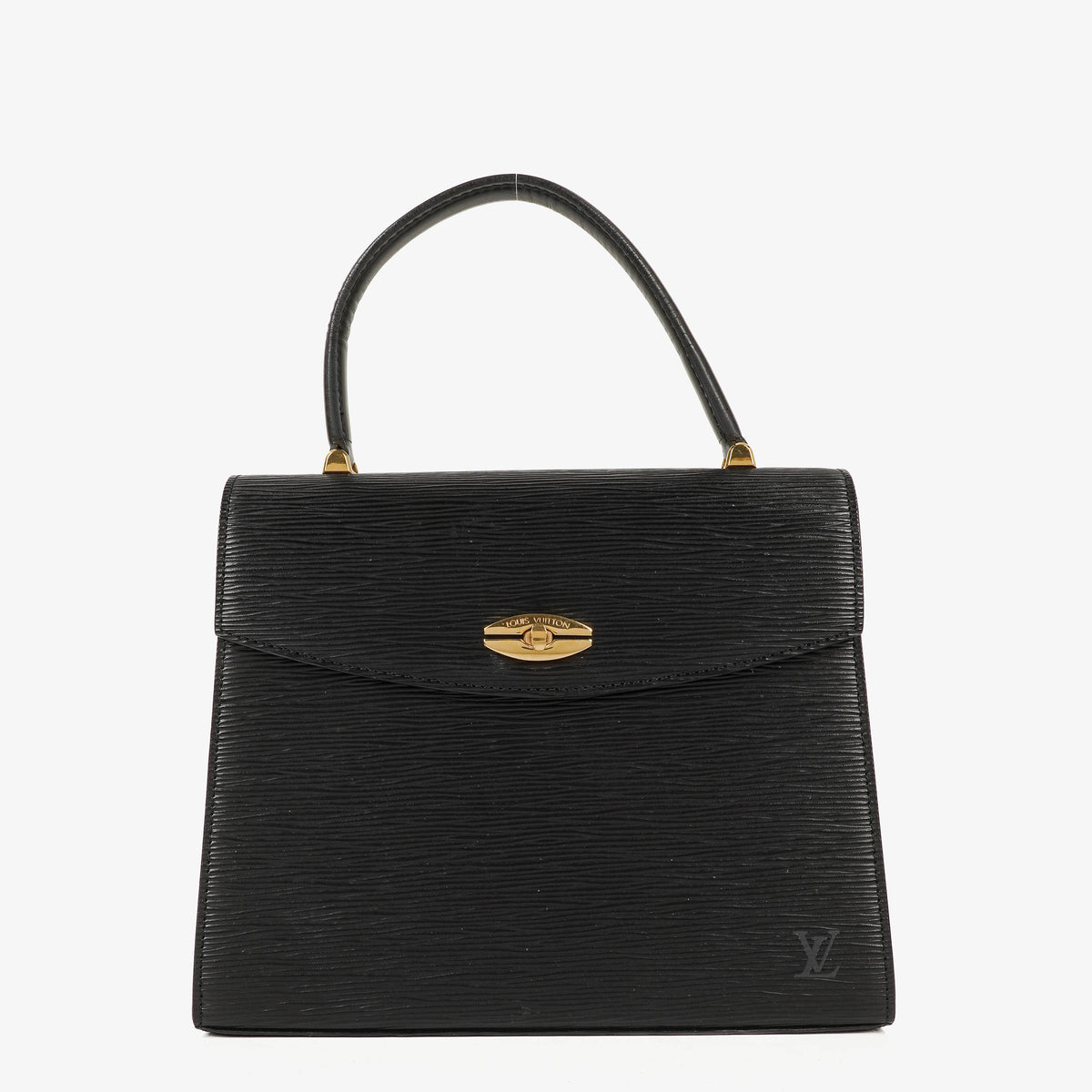 Louis Vuitton Malesherbes Black Epi Leather Handbag