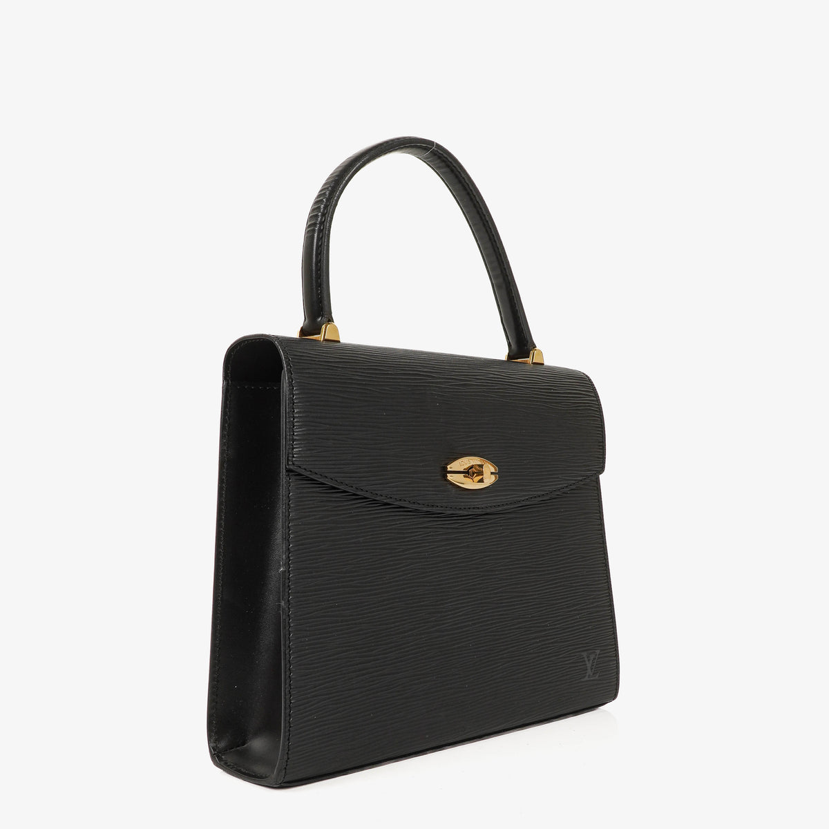 Louis Vuitton Malesherbes Black Epi Leather Handbag