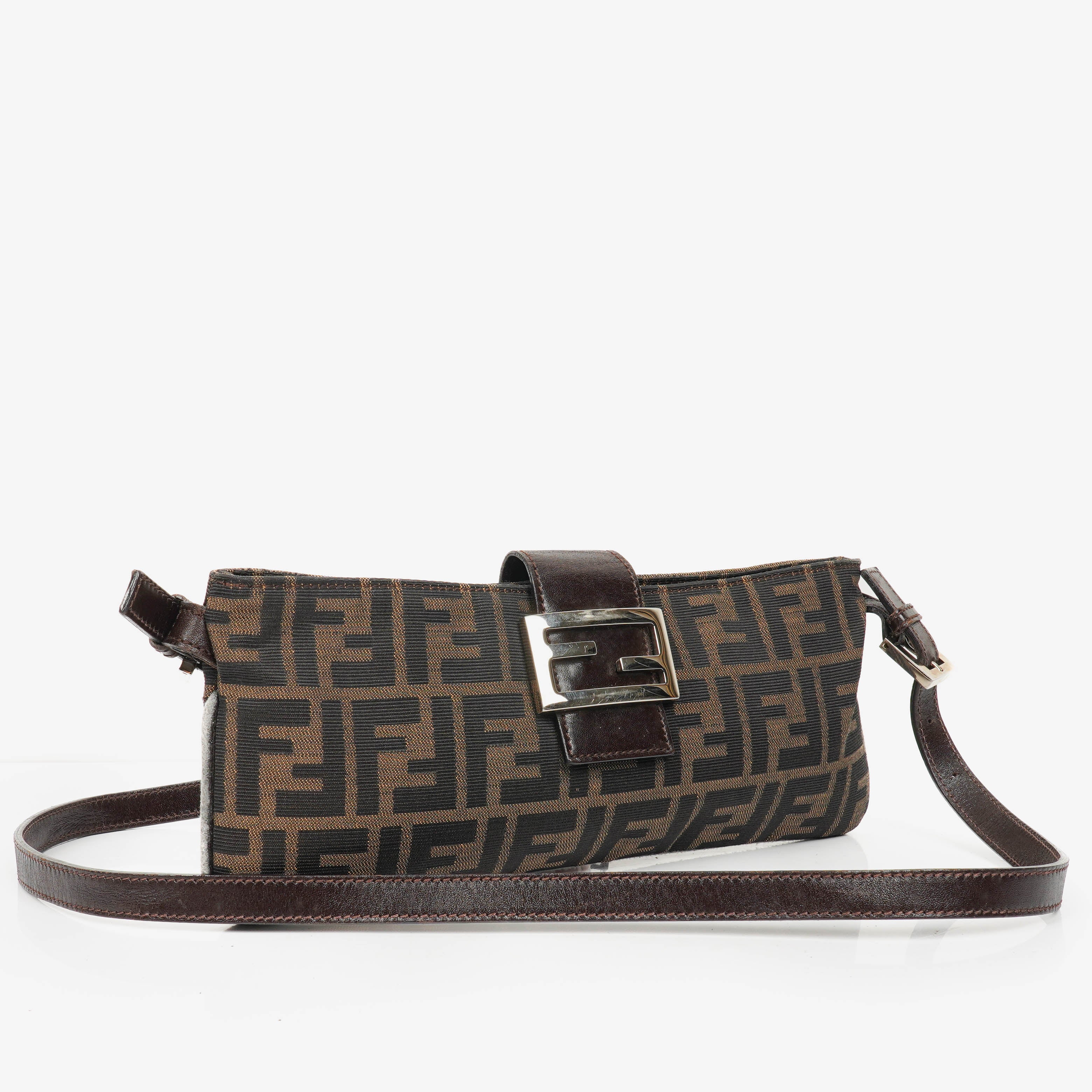 Fendi Baguette Zucca Shoulder Bag