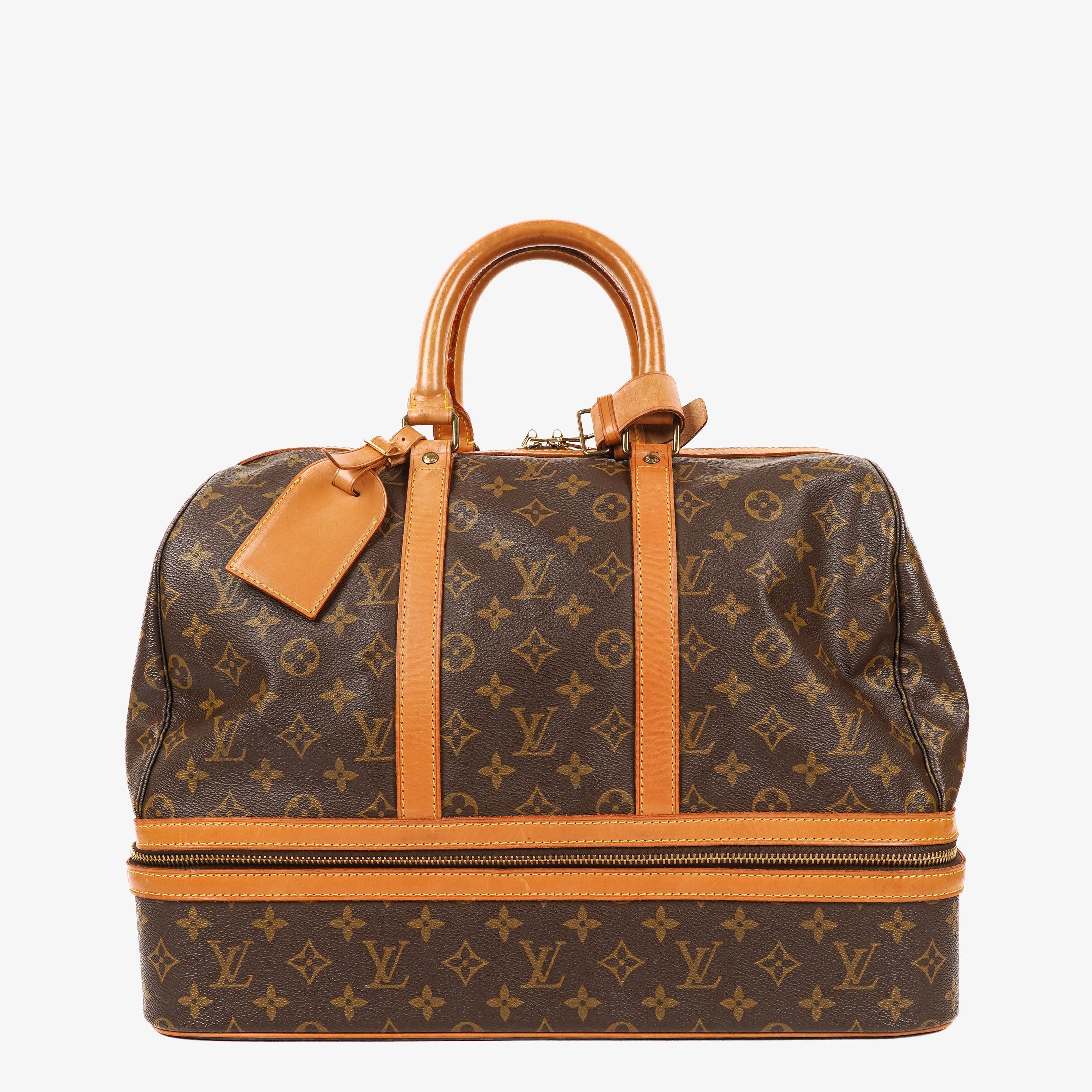 Louis Vuitton Sac Sport Monogram Canvas Boston Travel Bag