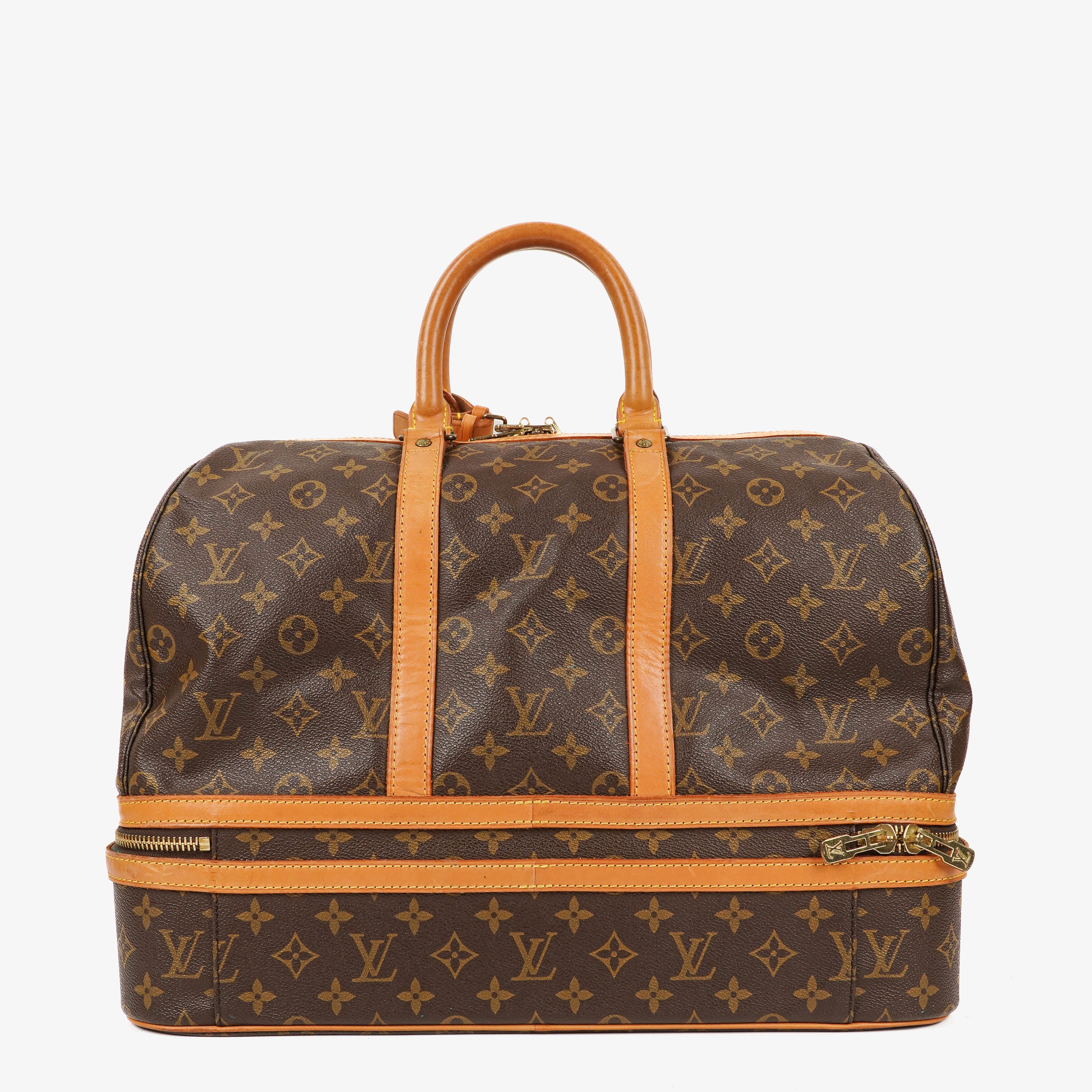Louis Vuitton Sac Sport Monogram Canvas Boston Travel Bag
