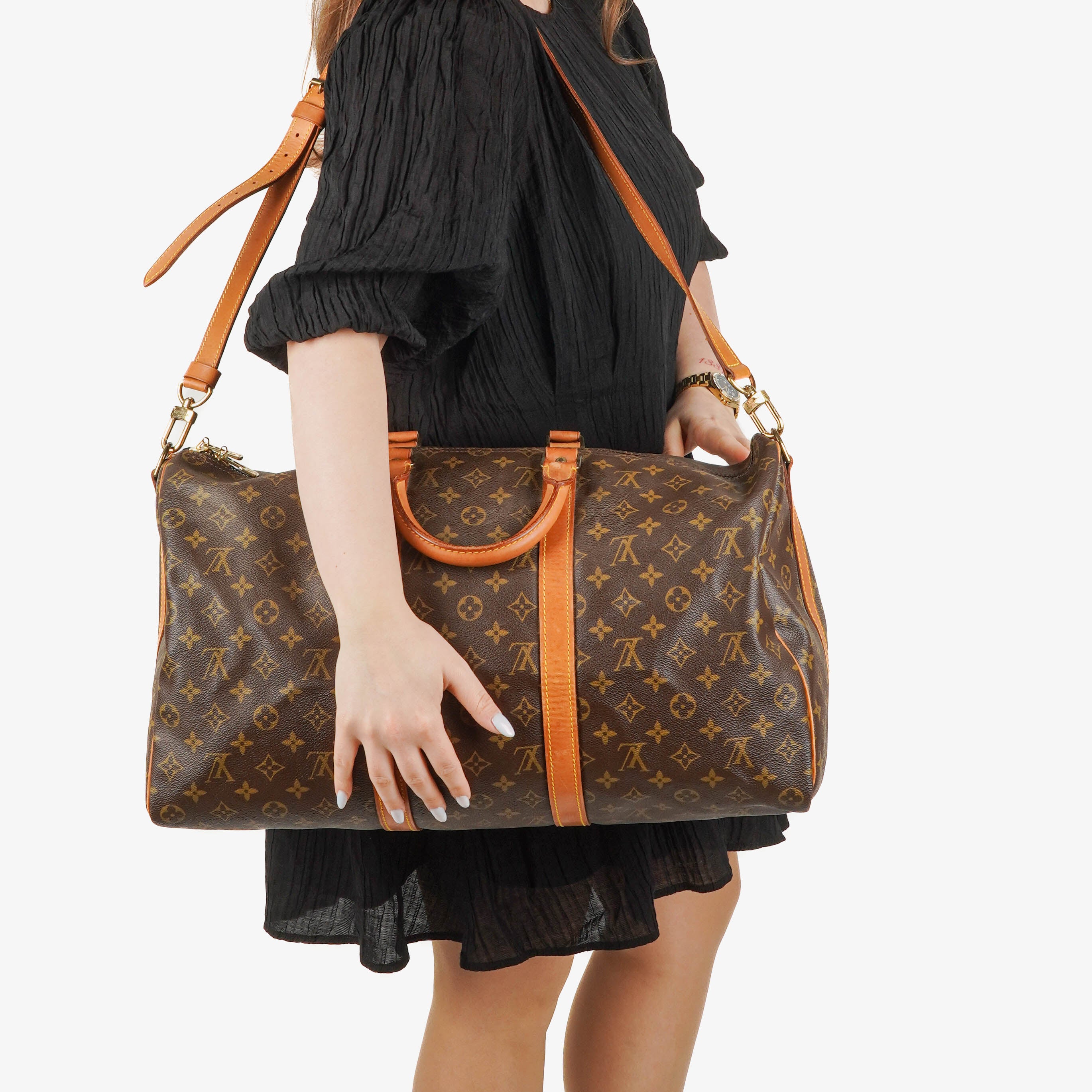 Louis Vuitton Keepall 50 Sac de Voyage en Toile Monogramme
