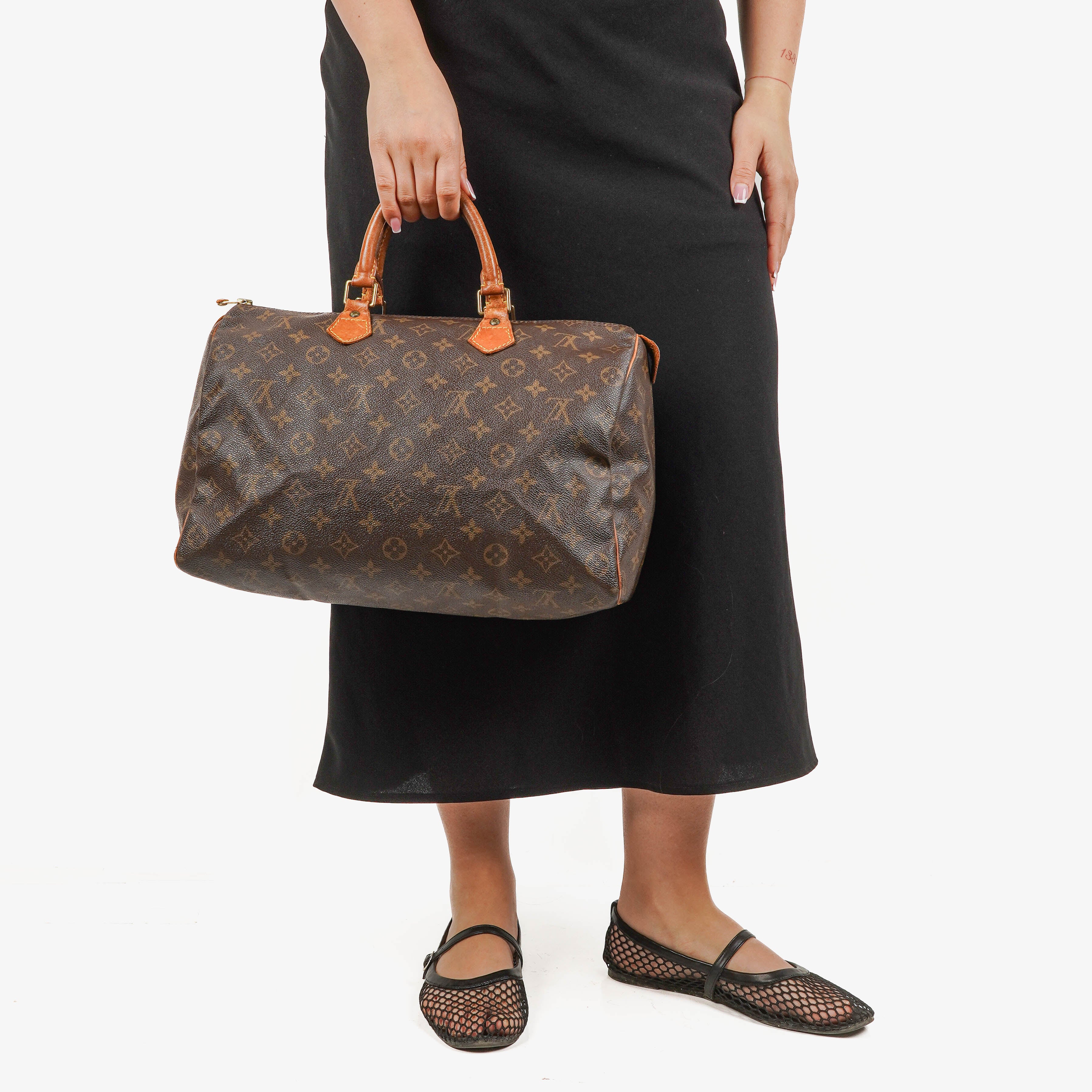 Louis Vuitton Speedy 35 Monogram Canvas Handbag