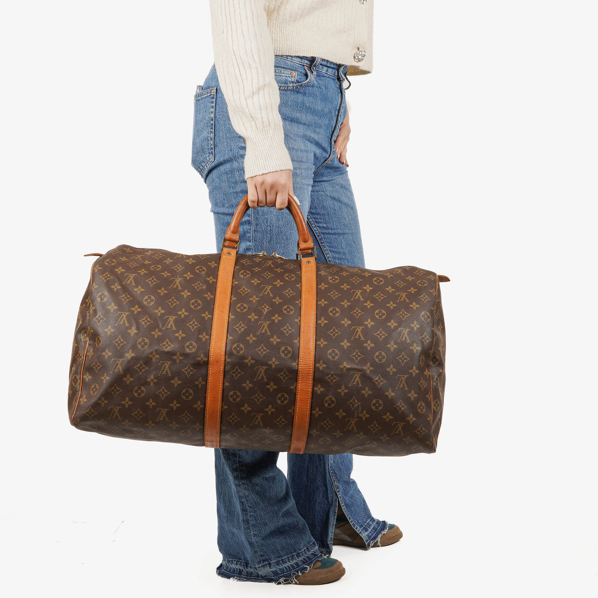 Louis Vuitton Keepall 60 Monogram Canvas Travel Bag