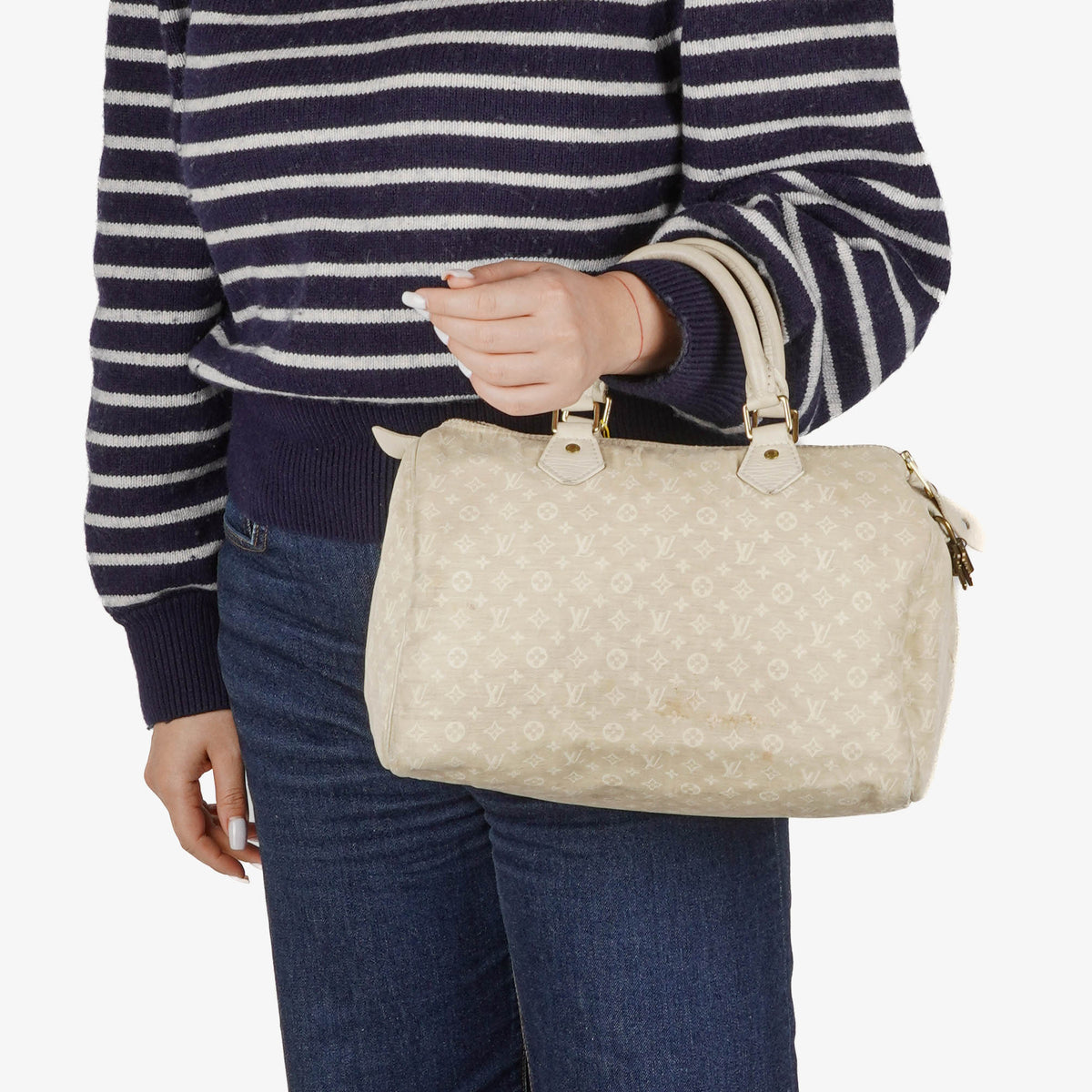 Louis Vuitton Speedy 30 Mini Lin Monogram Dune Handbag