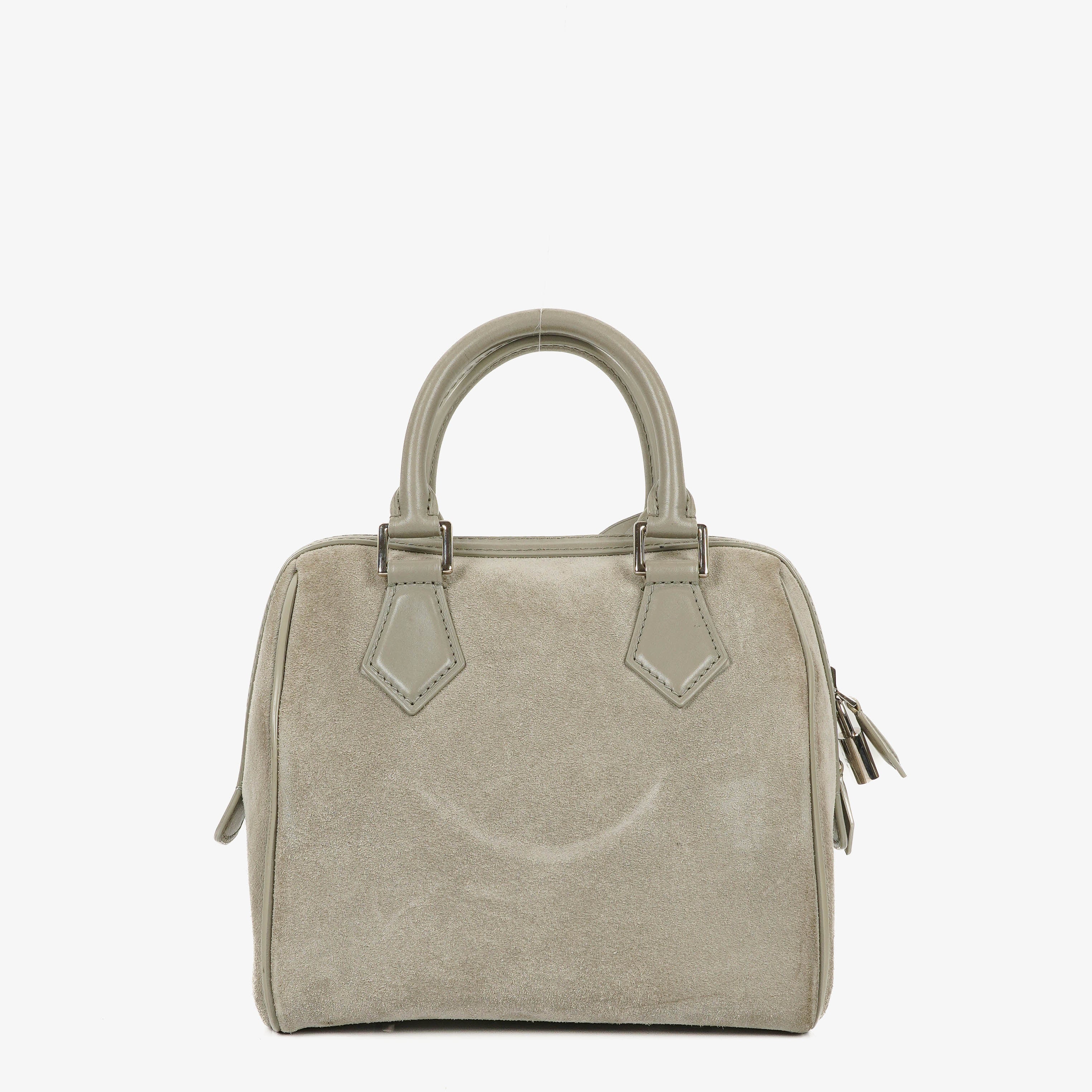 Louis Vuitton Speedy Cube PM Illusion Limited Edition Graue Wildleder Handtasche