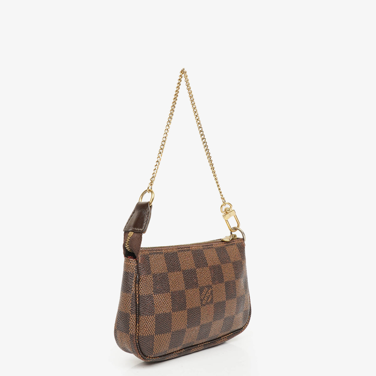 Louis Vuitton Mini Pochette Accessoires Damier Ebene Clutch Handbag