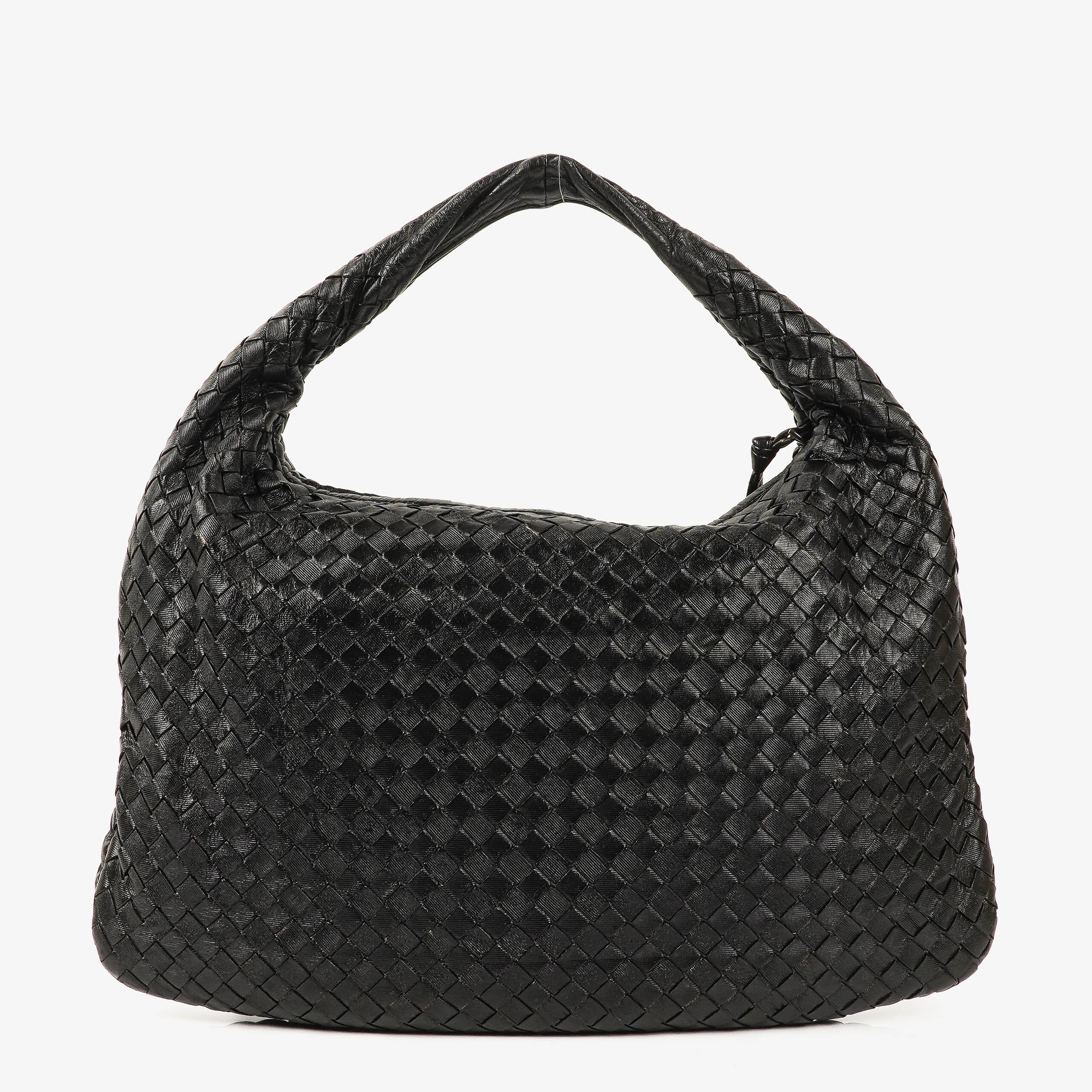 Bottega Veneta Nappa Intrecciato Medium Veneta Hobo Black