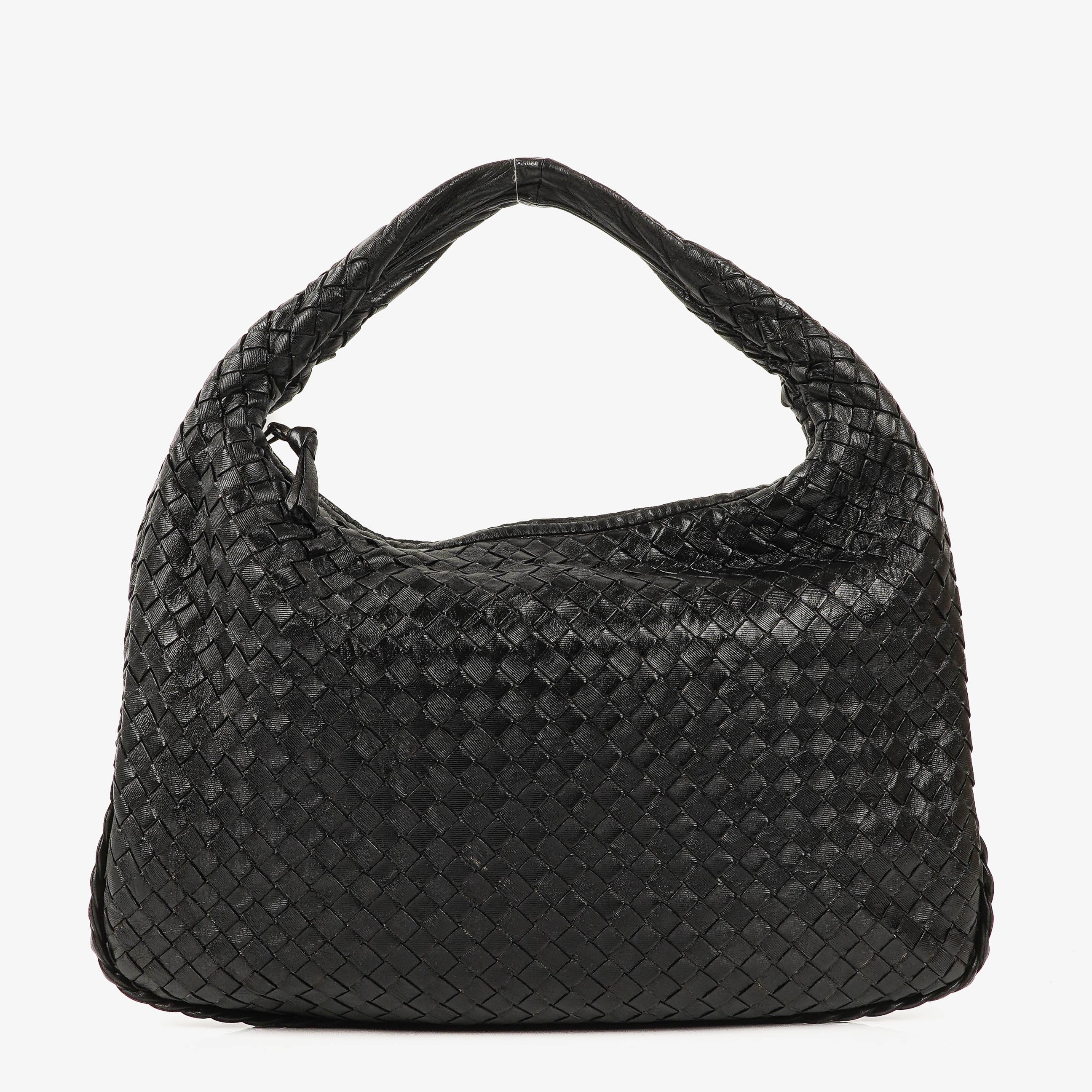 Bottega Veneta Nappa Intrecciato Medium Veneta Hobo Black