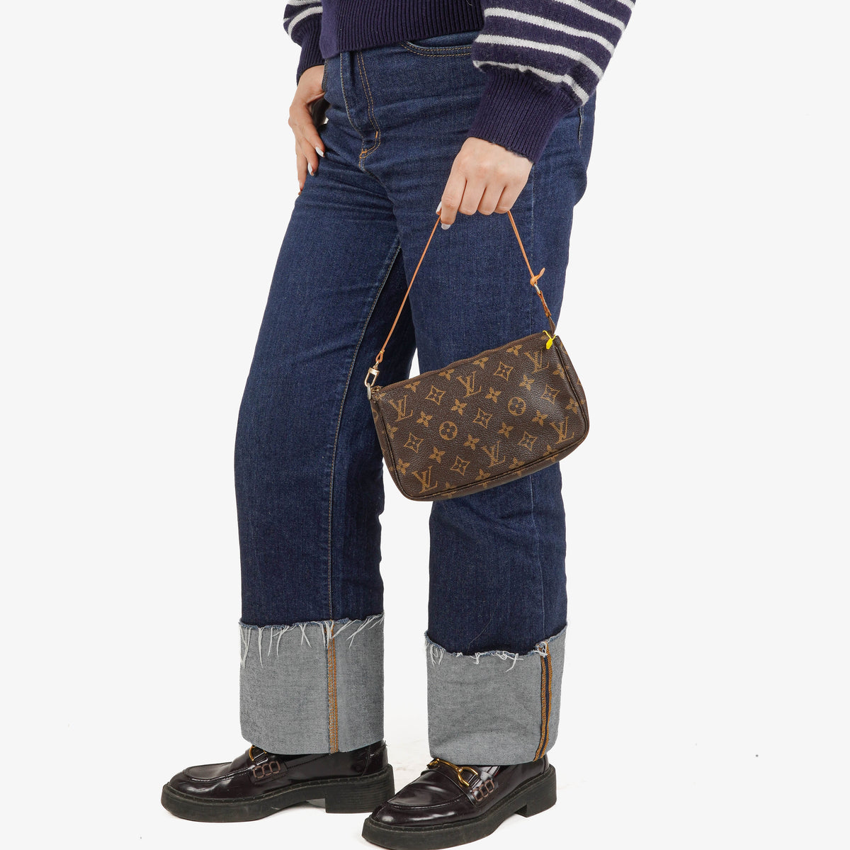 Louis Vuitton Pochette Accessoires Monogram Canvas Clutch Handbag