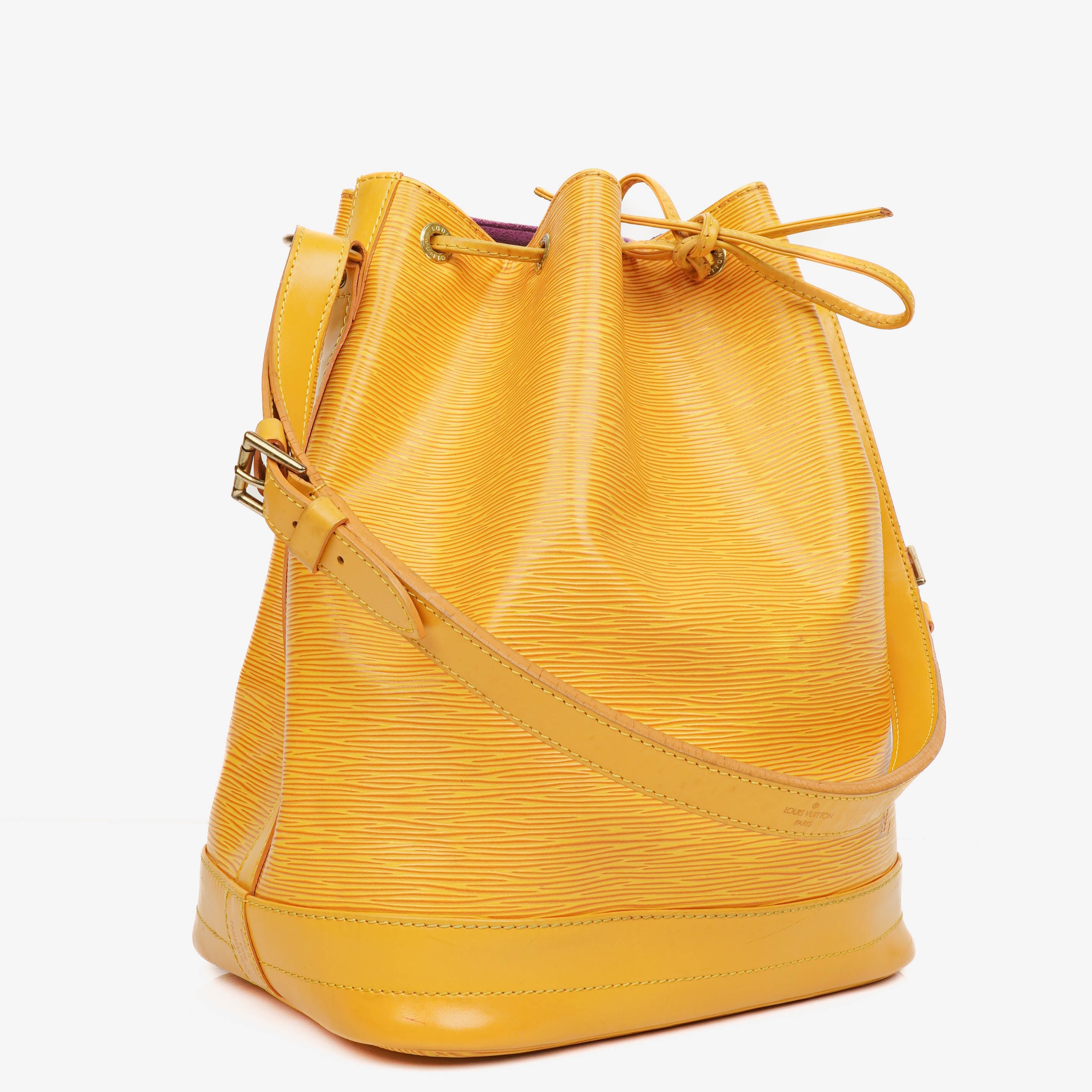 Louis Vuitton Noe Grande GM Yellow Epi Leather Shoulder Bag