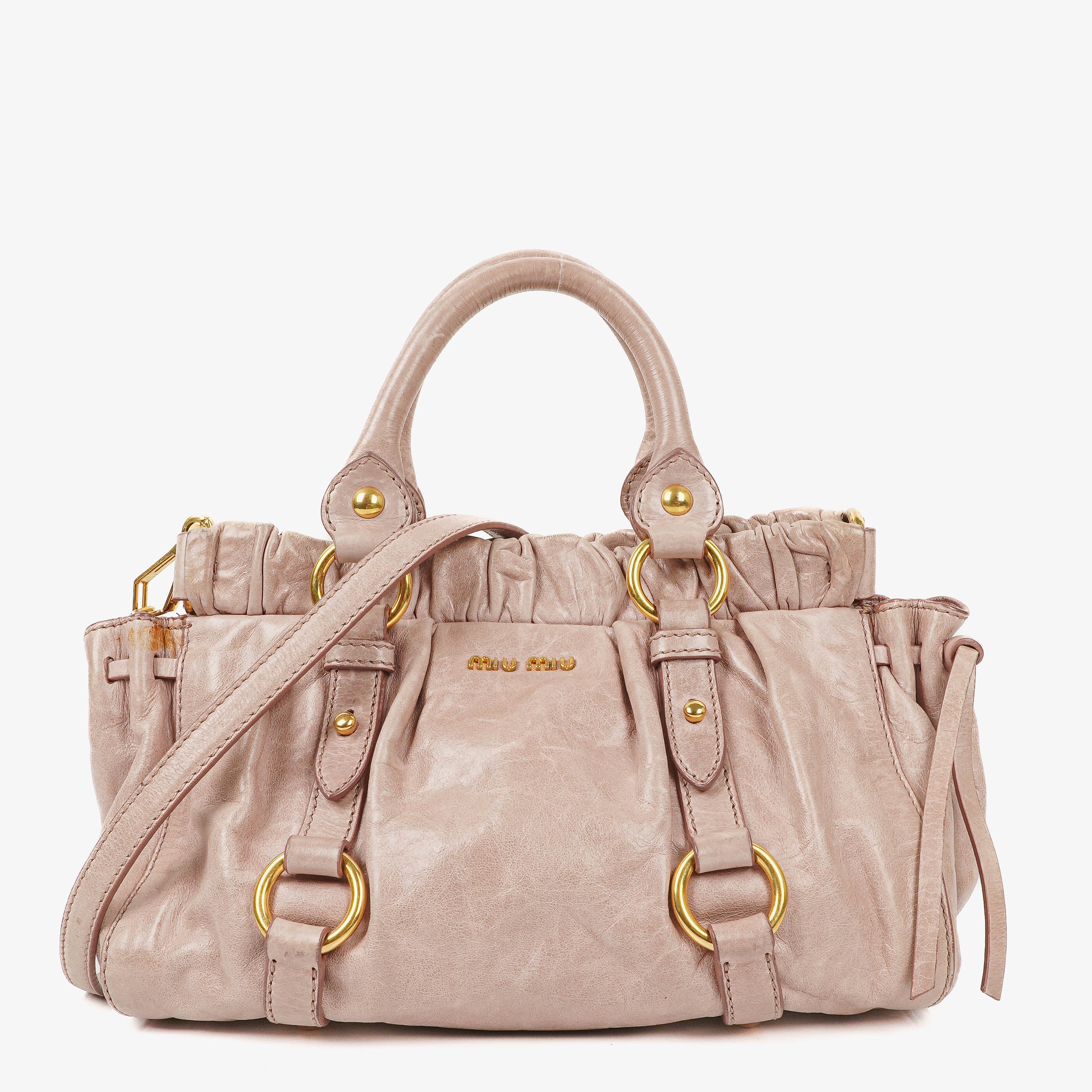 Miu Miu Vitello Lux Satchel Bag