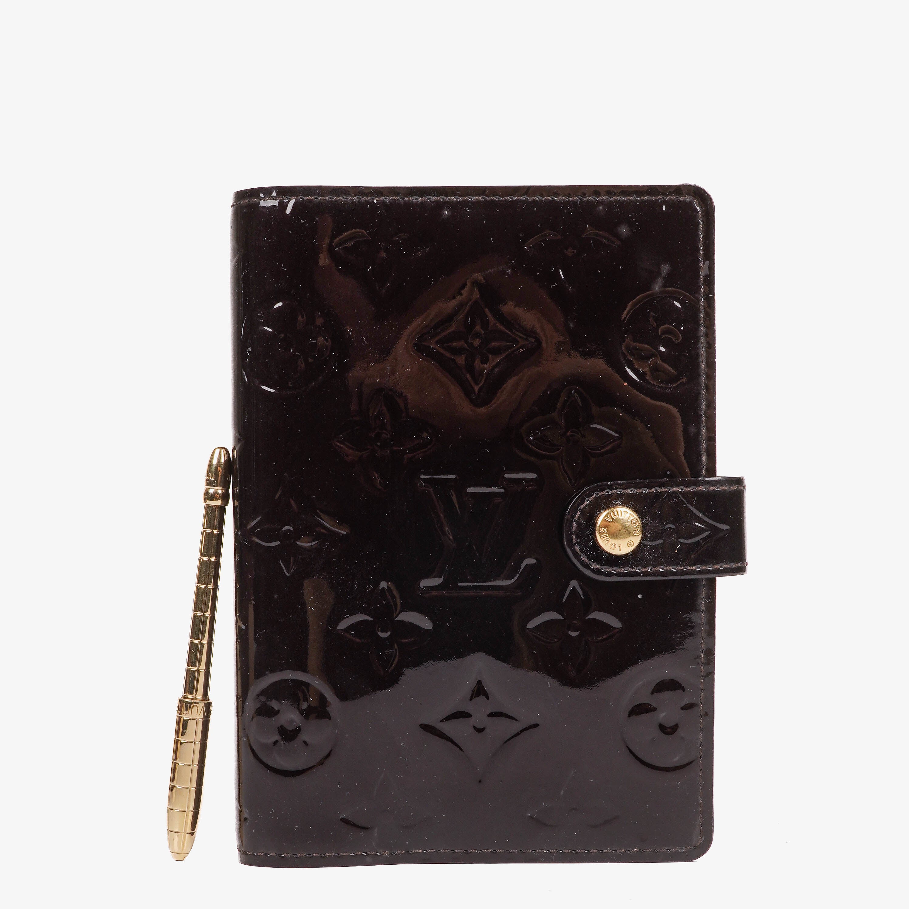 Louis Vuitton Small Ring Agenda Amarante Vernis Cover