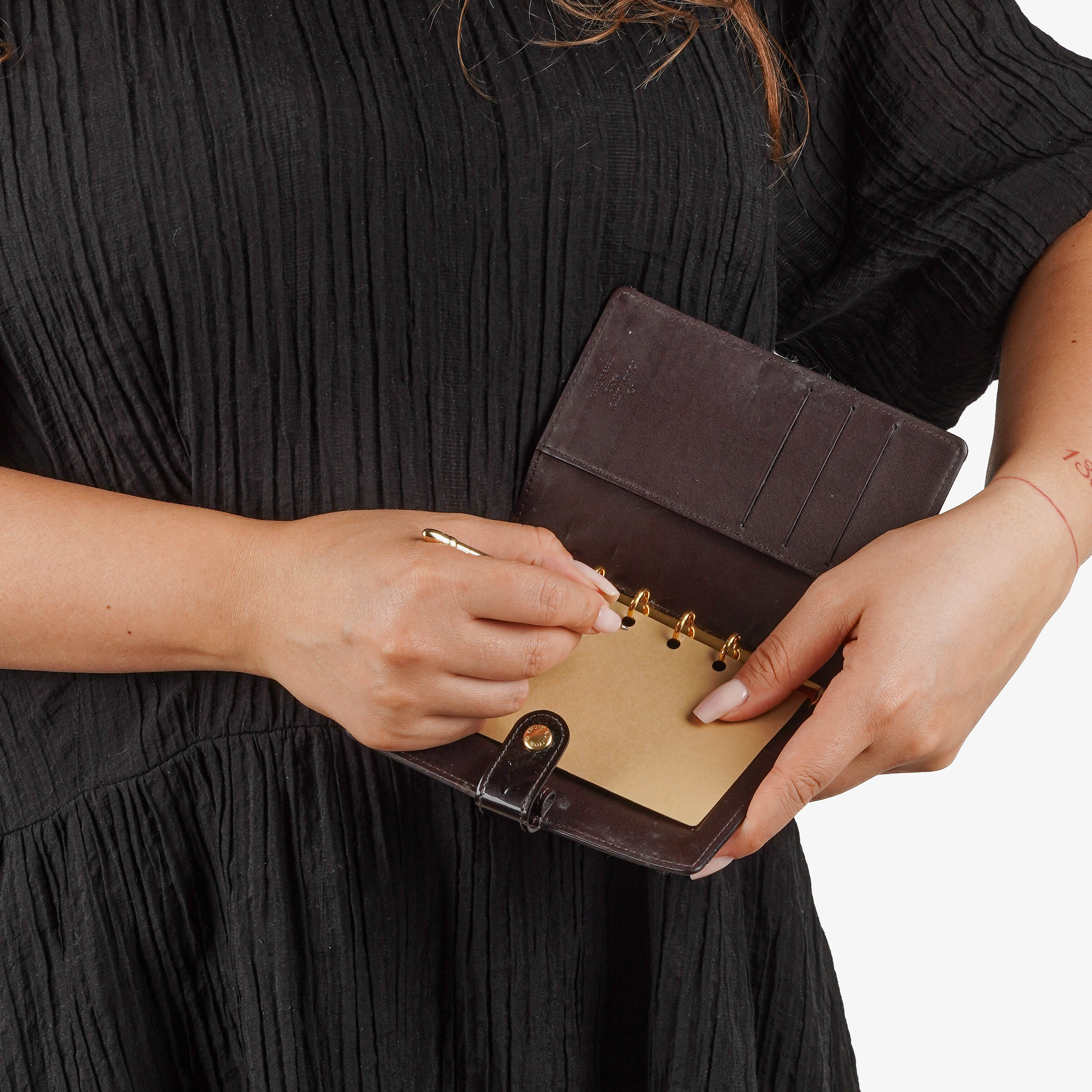 Louis Vuitton Small Ring Agenda Amarante Vernis Cover