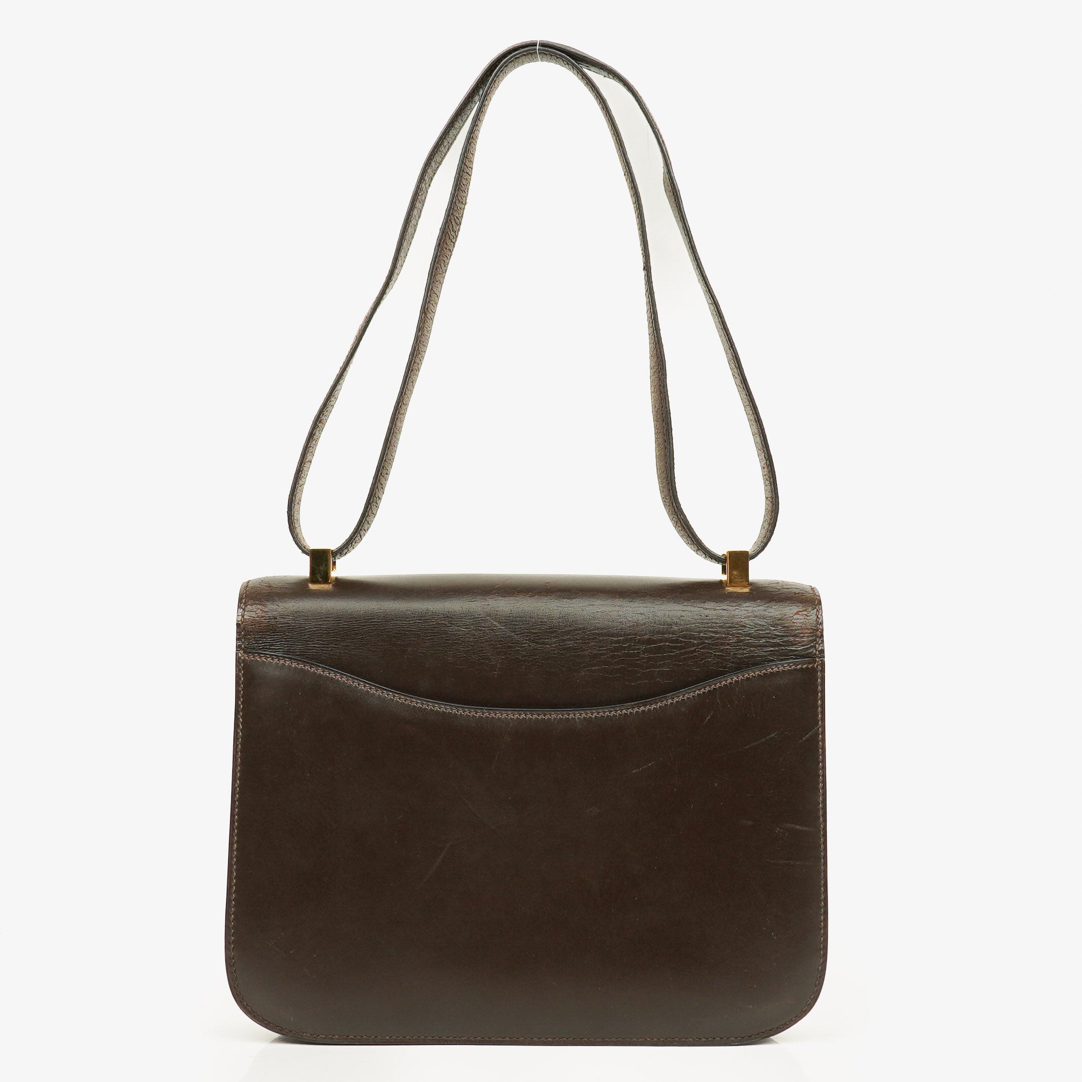 Hermès Constance 23 Vintage In Brown Box Calf With Gold Hardware, 1978