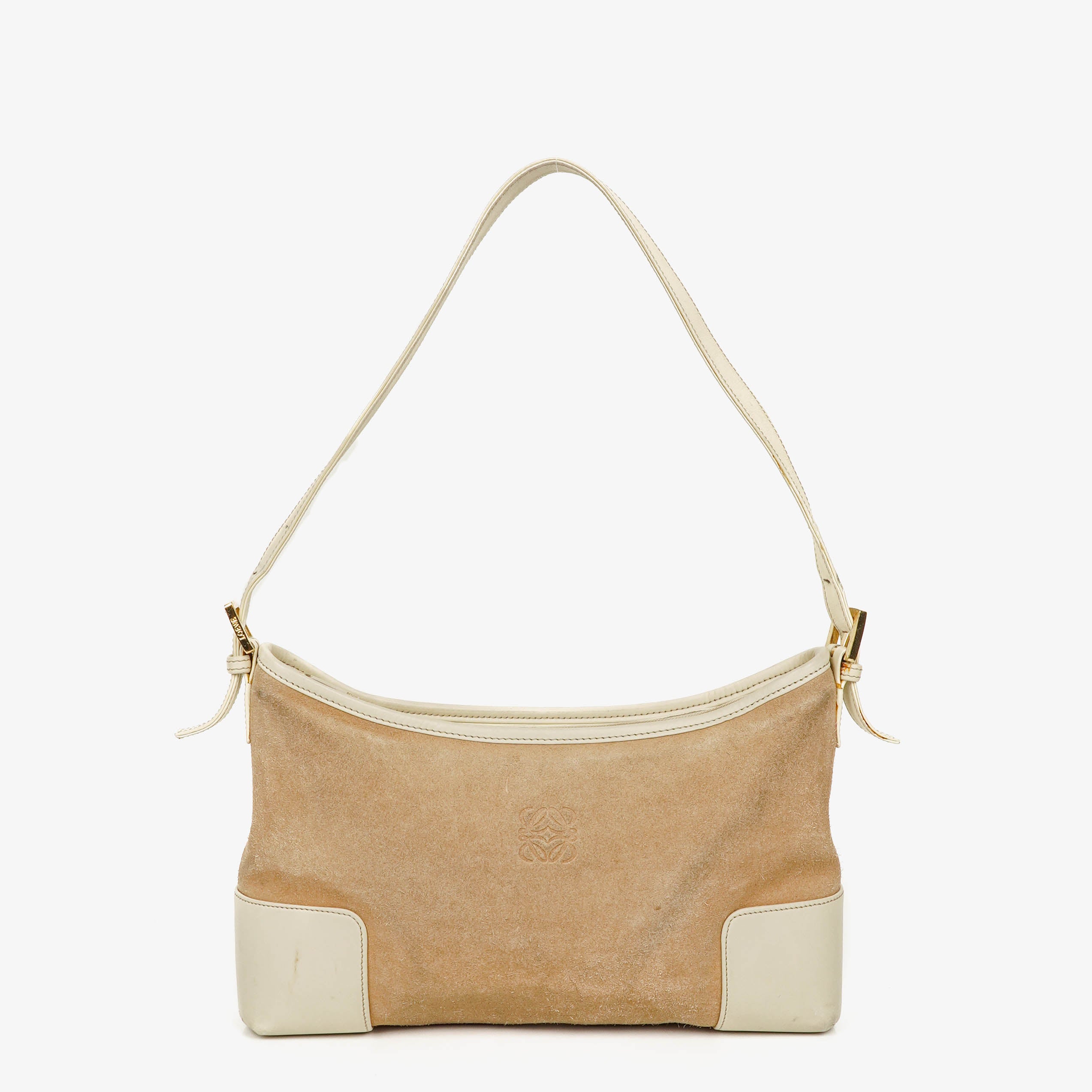 Loewe Anagram Suede Shouder Bag