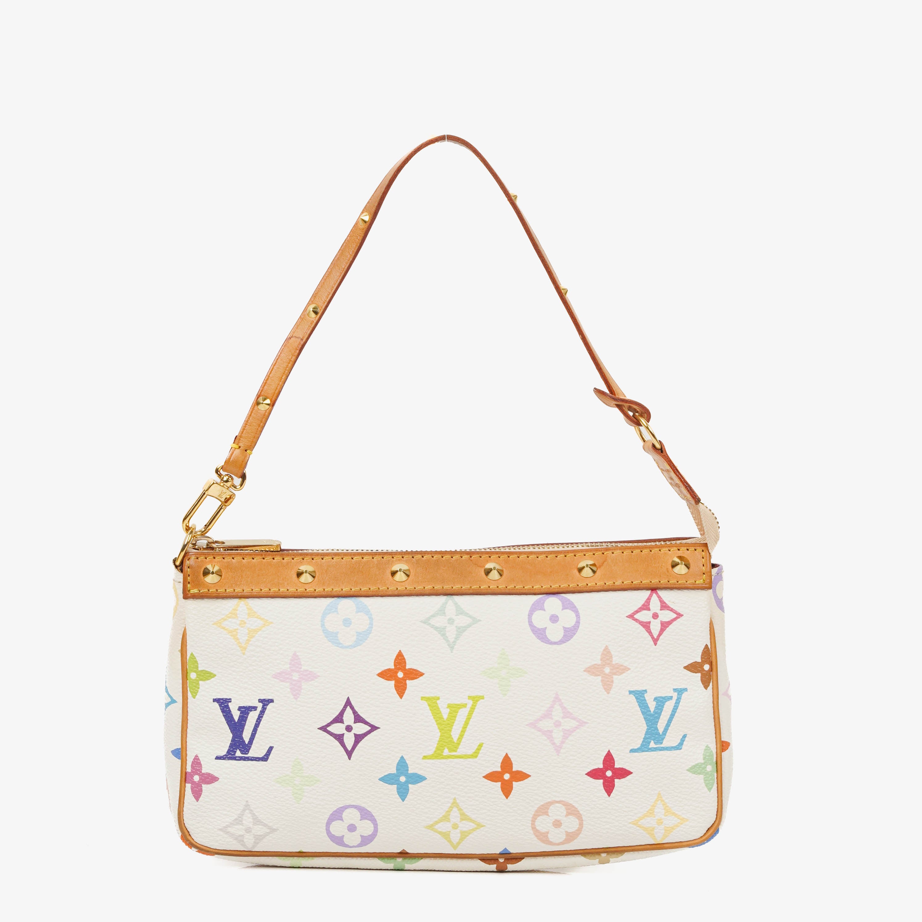 Louis Vuitton Takashi Murakami Pochette Accessoire Multicolor Clutch Handbag