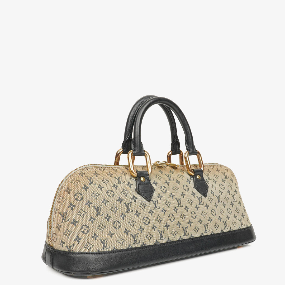 Louis Vuitton Blue Monogram Mini Lin Alma Long Handbag 
